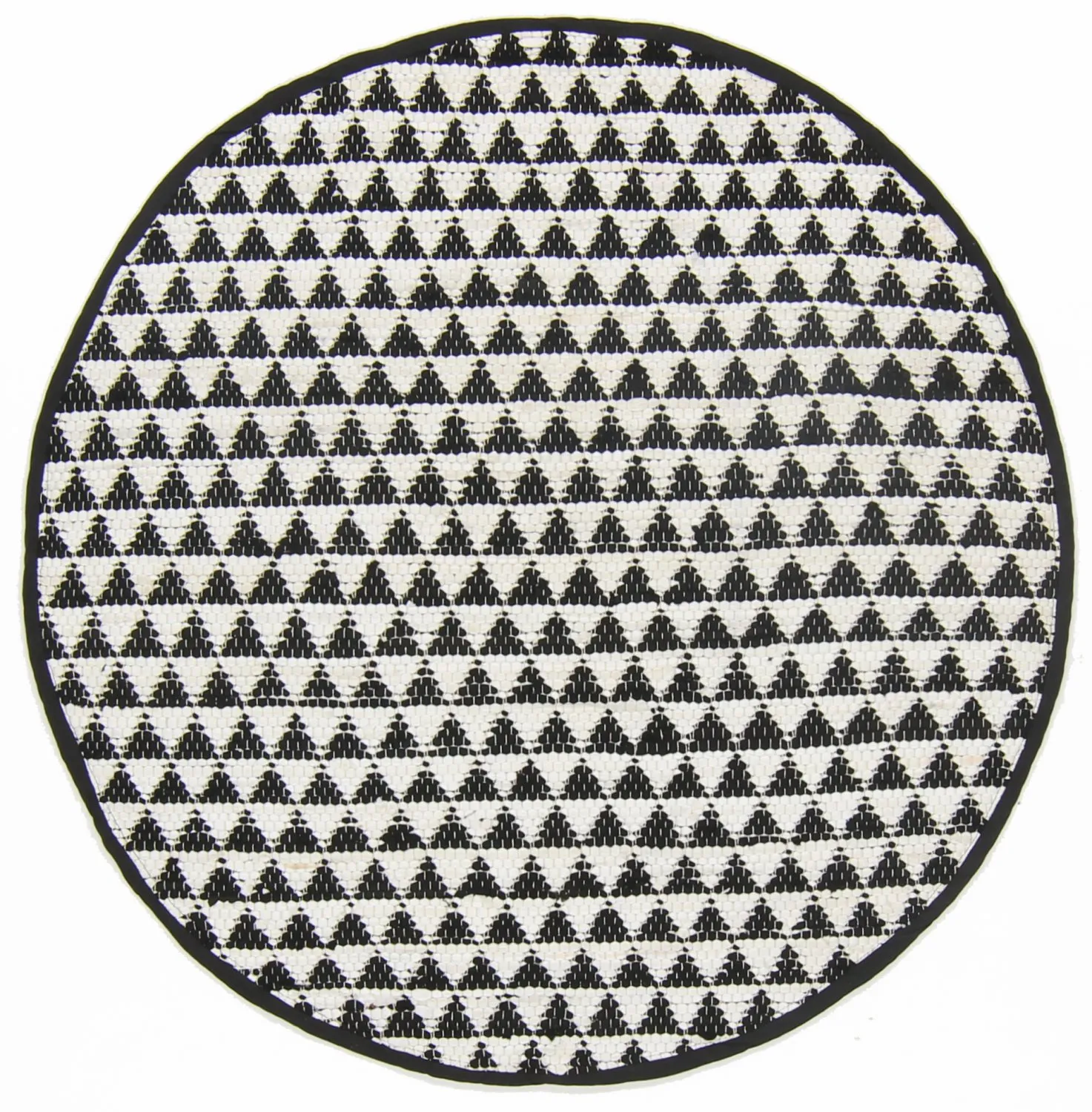 Kerek szőnyegek - Lindby (fekete-fehér)