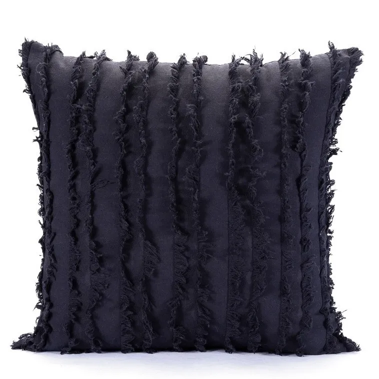 Párnahuzat - Boho Linen 45 x 45 cm (sötétkék)
