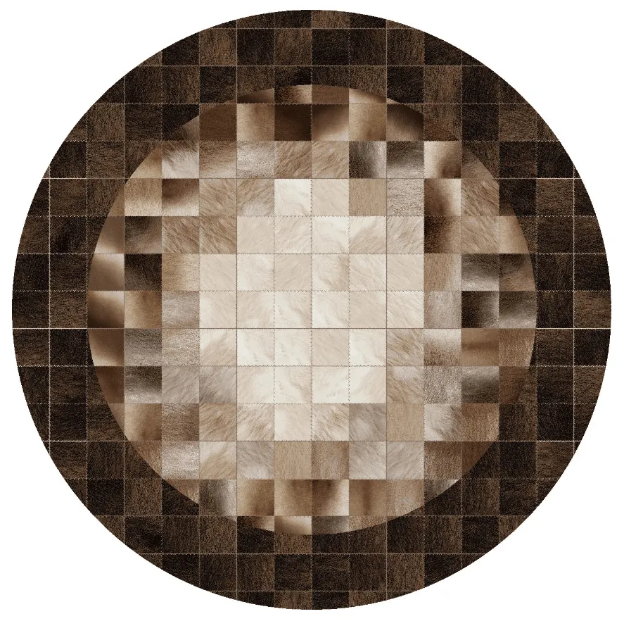 Kerek szőnyeg - Livada (barna/többszínű)