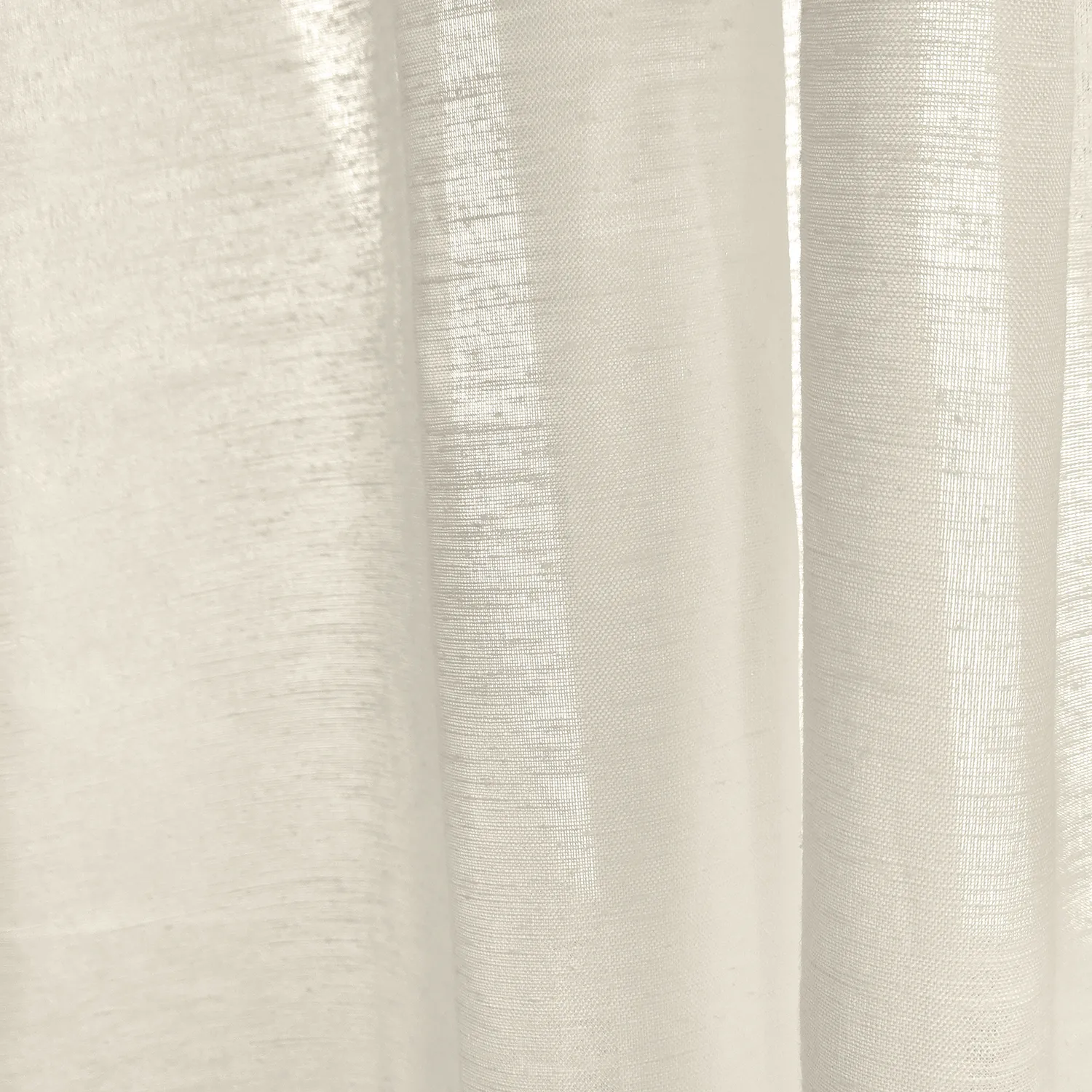 Függöny 2 db-os csomag - Len keverék függöny Lumira (krém)