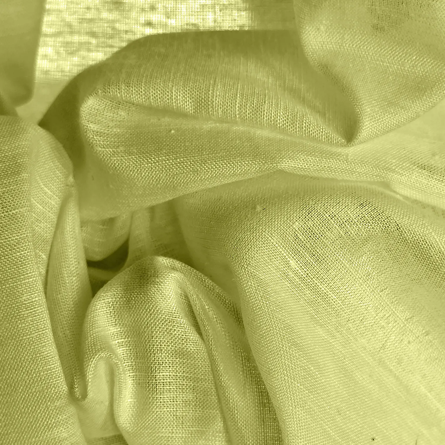 Függöny 2 db-os csomag - Len keverék függöny Lumira (zöld)