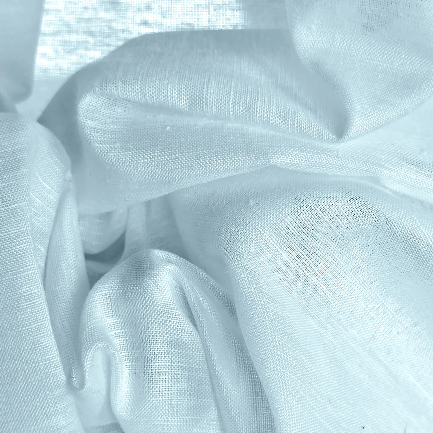 Függöny 2 db-os csomag - Len keverék függöny Lumira (világoskék)