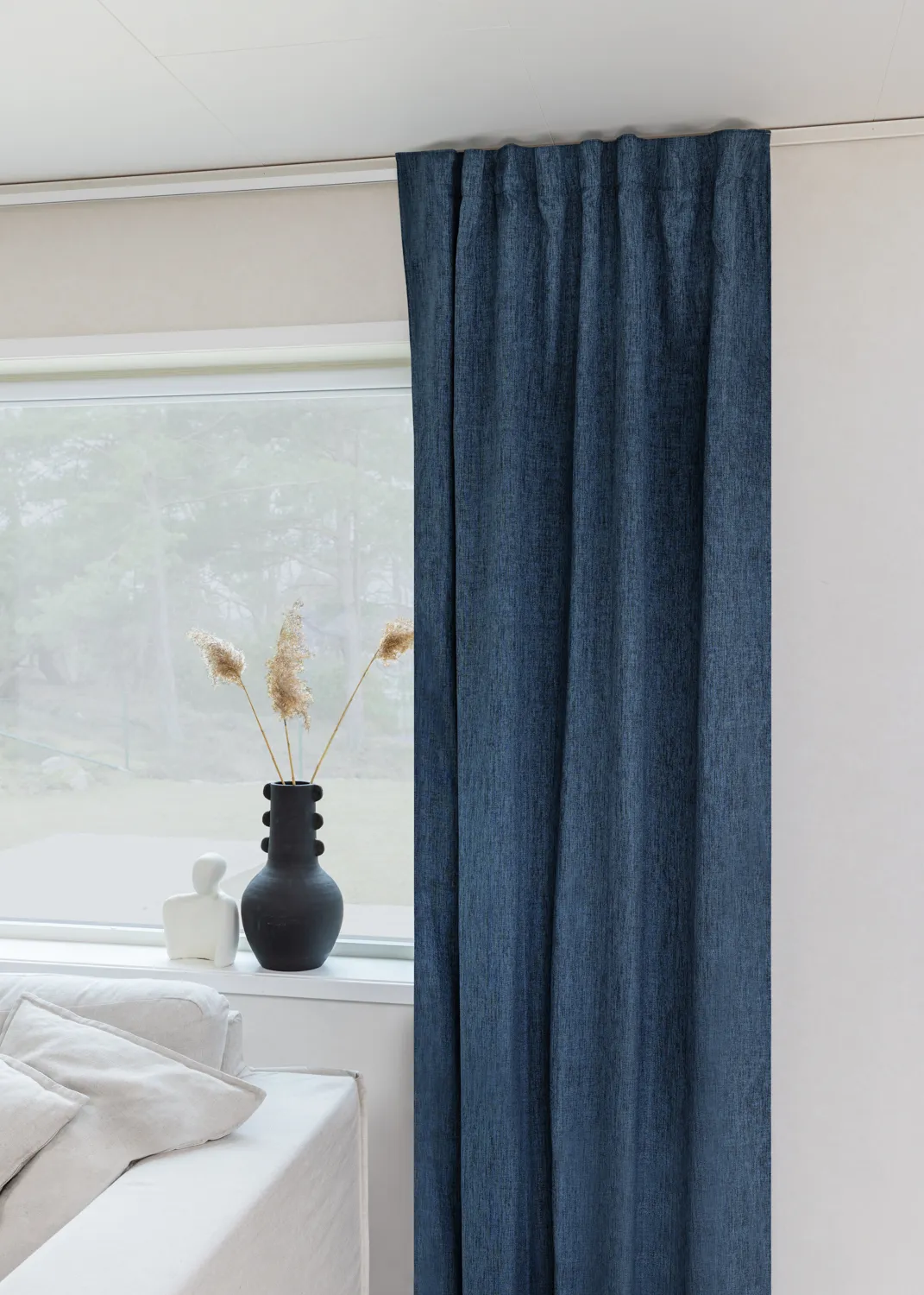 Függönyök - Sötétítő függöny Raya (kék)