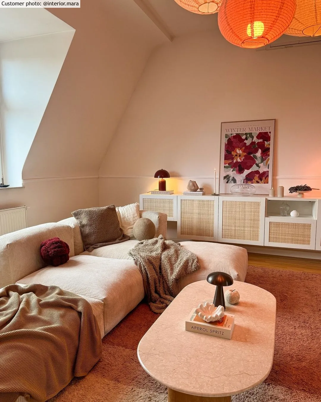 Shaggy szőnyeg - Mareto Natural Cotton Shaggy (barna)