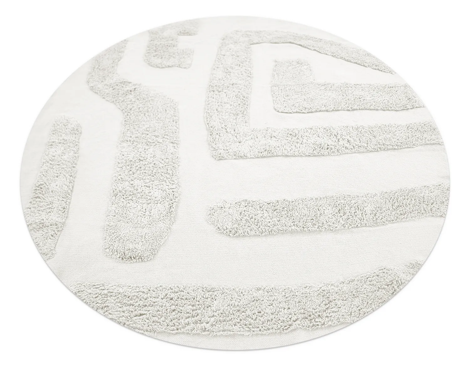 Kerek szőnyeg - Alexa Natural Cotton Shaggy (offwhite)