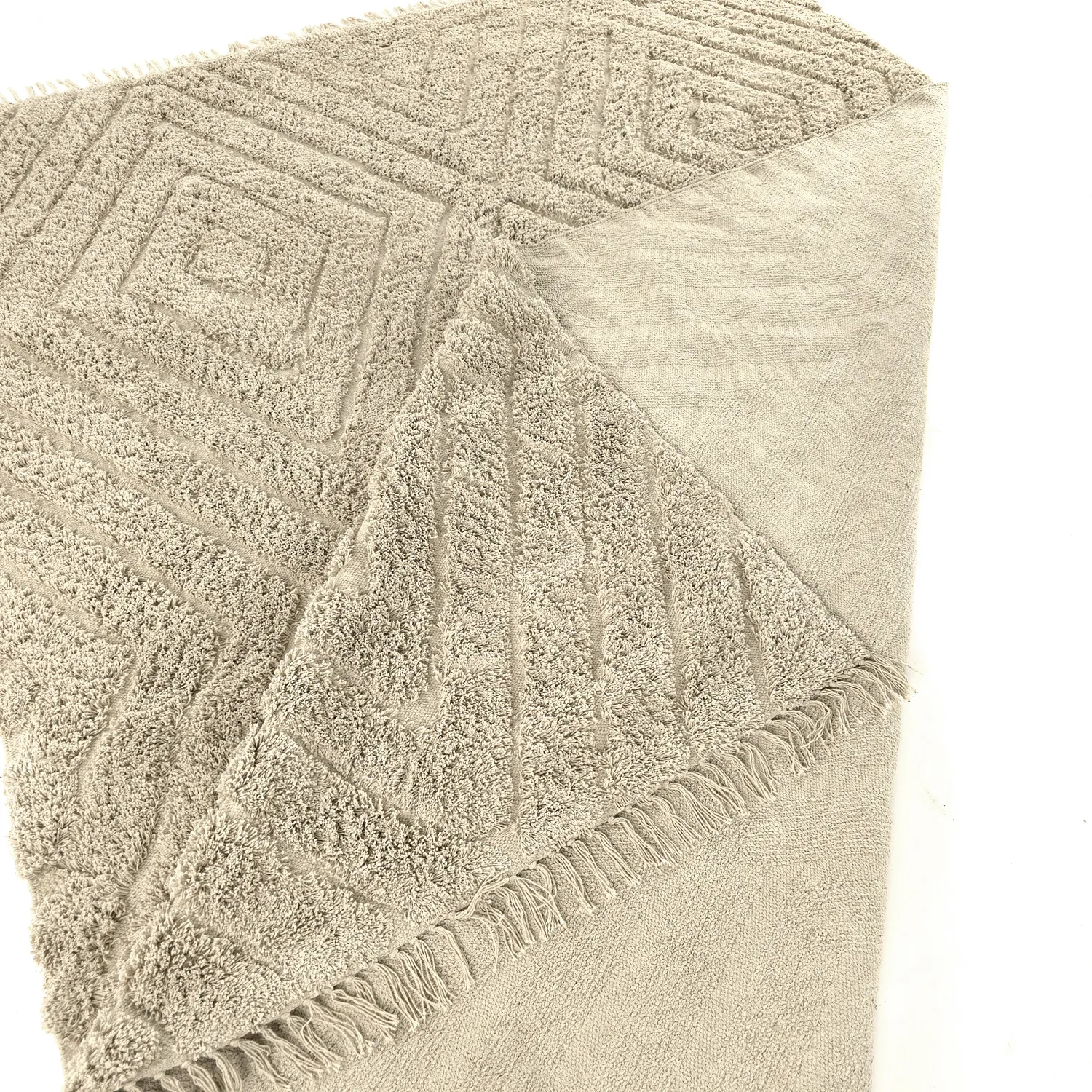 Shaggy szőnyeg - Amberley Natural Cotton Shaggy (bézs)