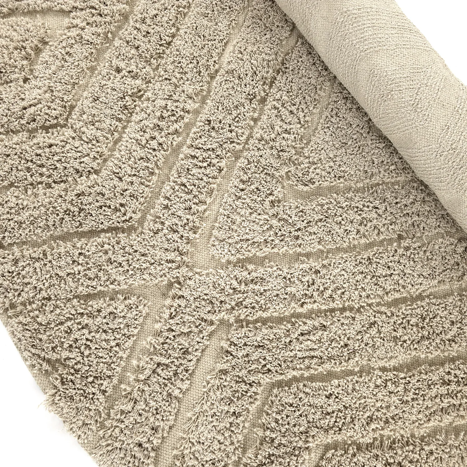 Kerek szőnyeg - Amberley Natural Cotton Shaggy (bézs)