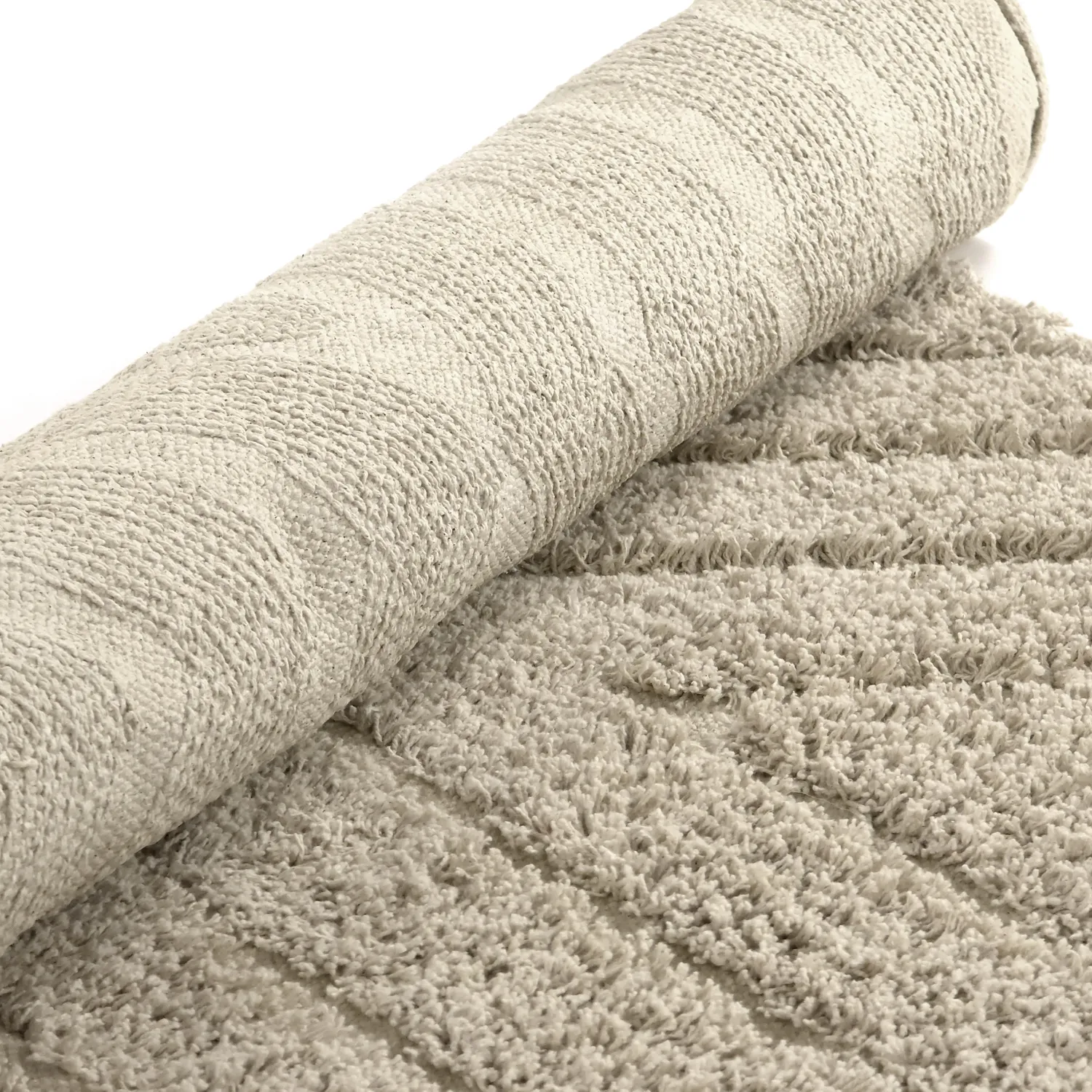 Kerek szőnyeg - Amberley Natural Cotton Shaggy (bézs)