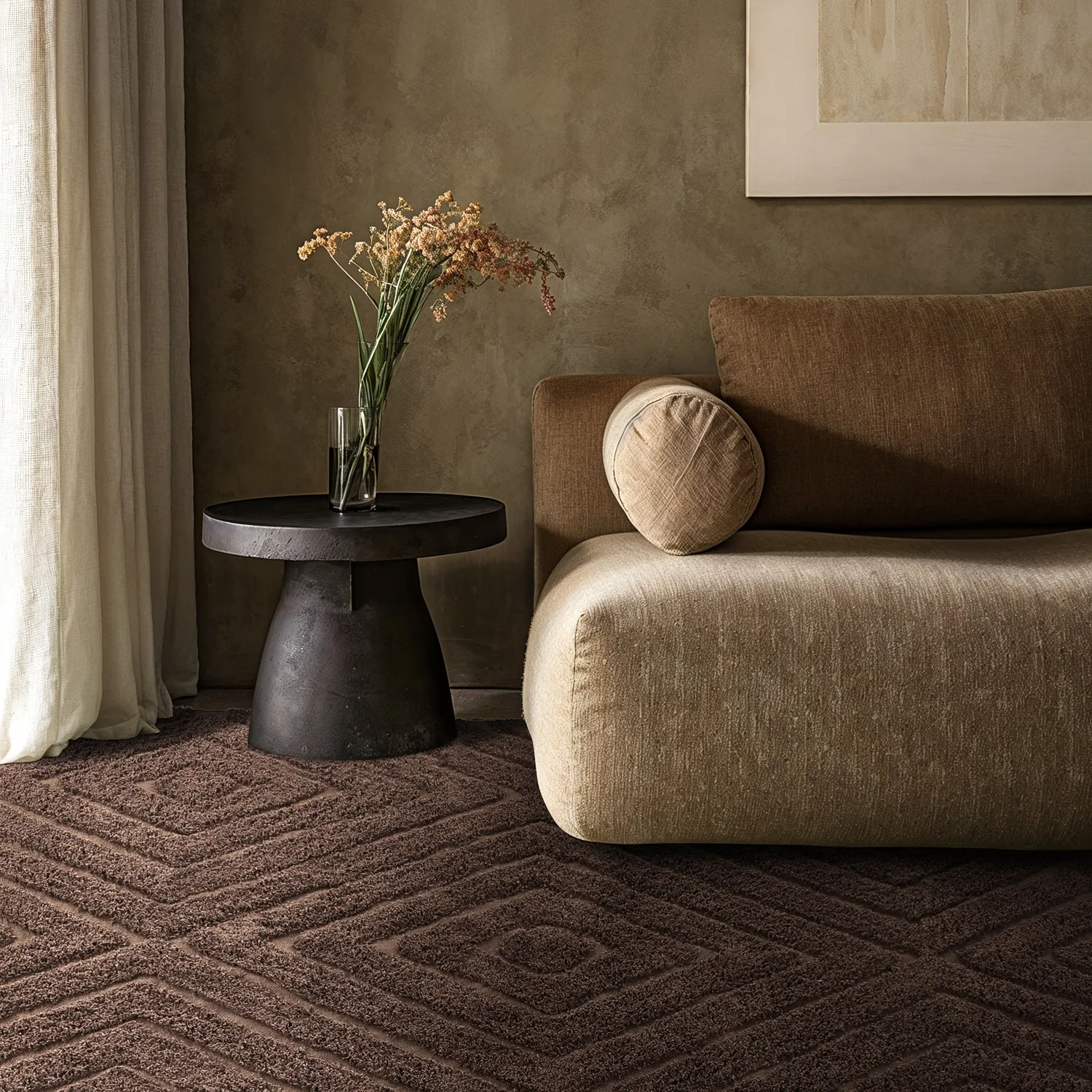 Shaggy szőnyeg - Amberley Natural Cotton Shaggy (barna)