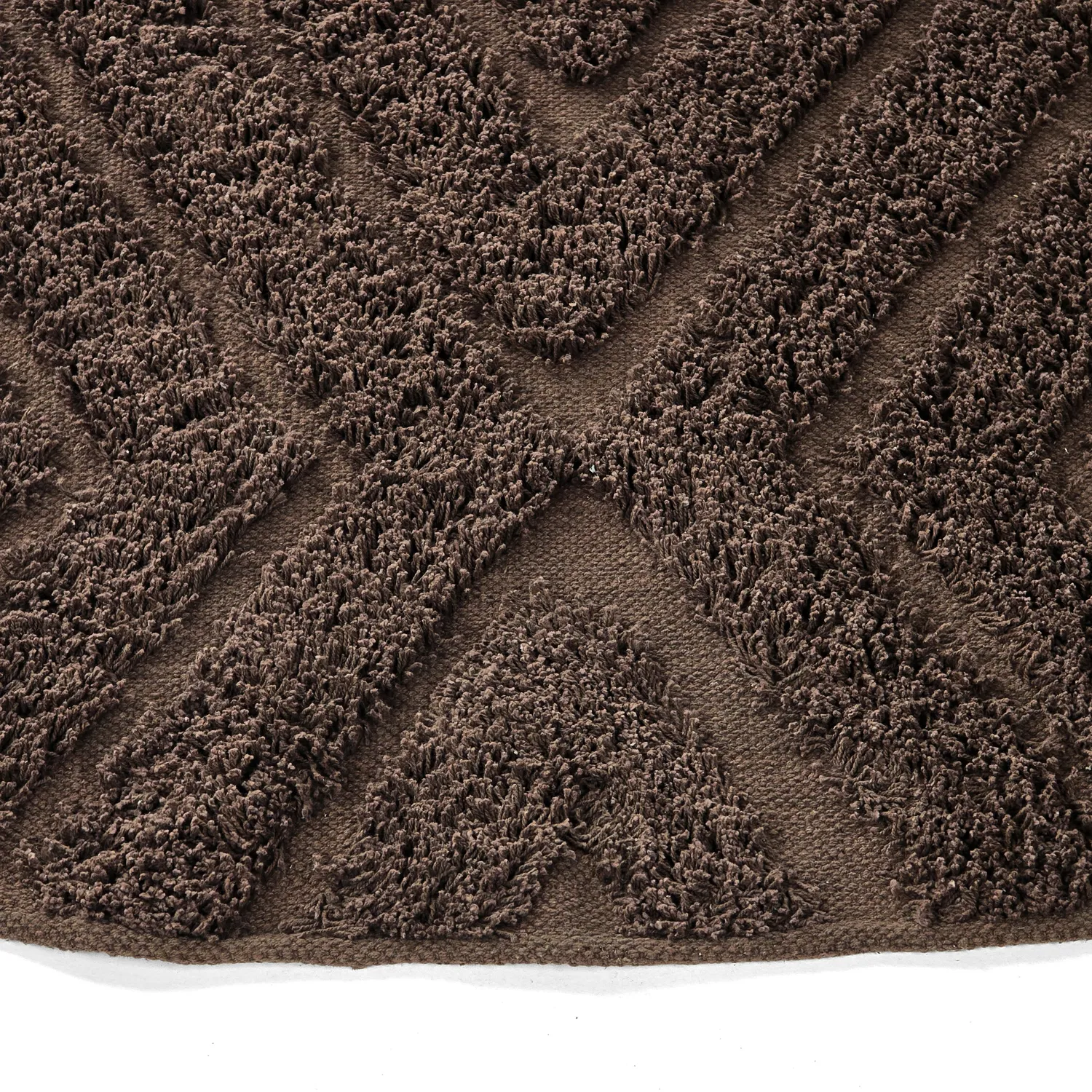 Kerek szőnyeg - Amberley Natural Cotton Shaggy (barna)