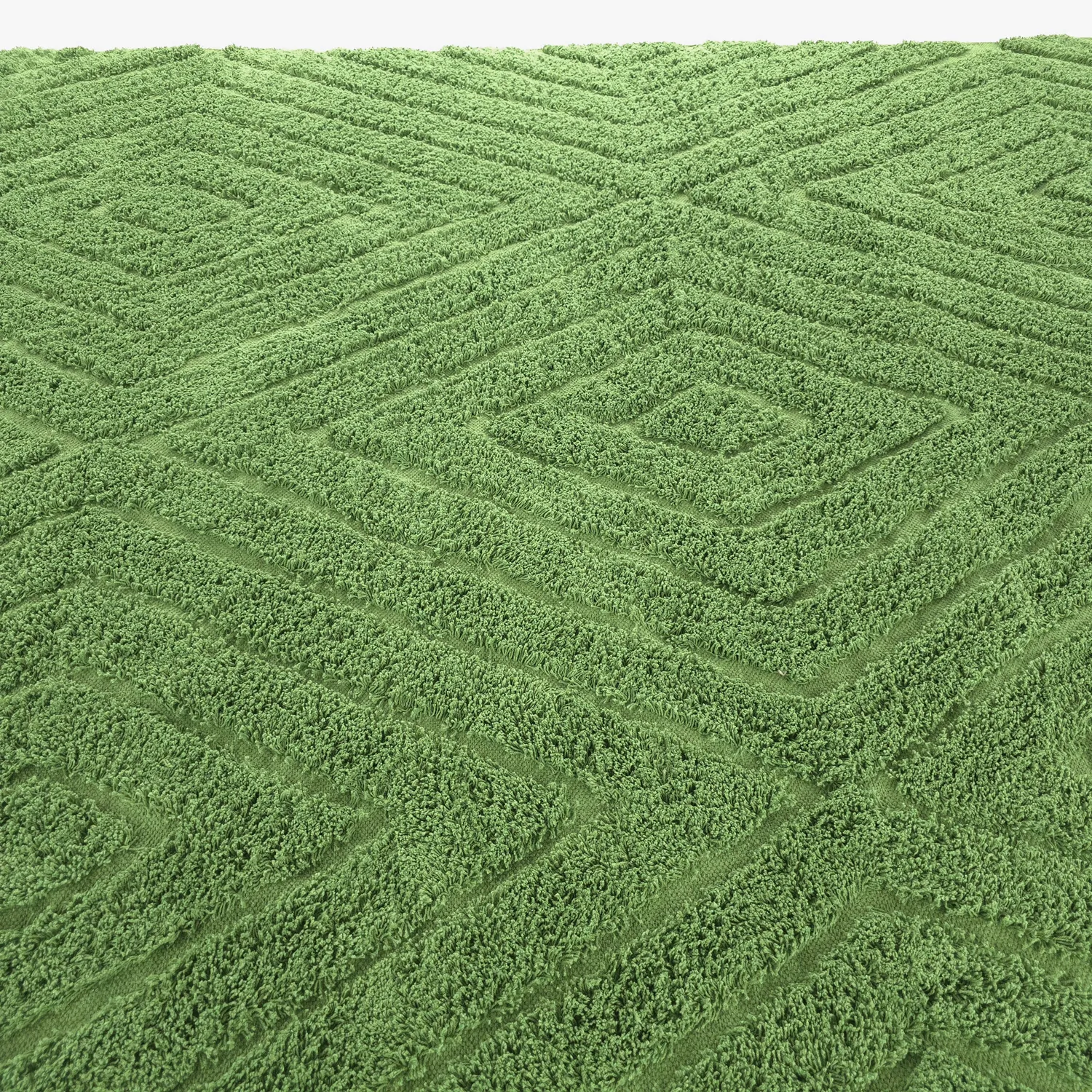 Shaggy szőnyeg - Amberley Natural Cotton Shaggy (zöld)