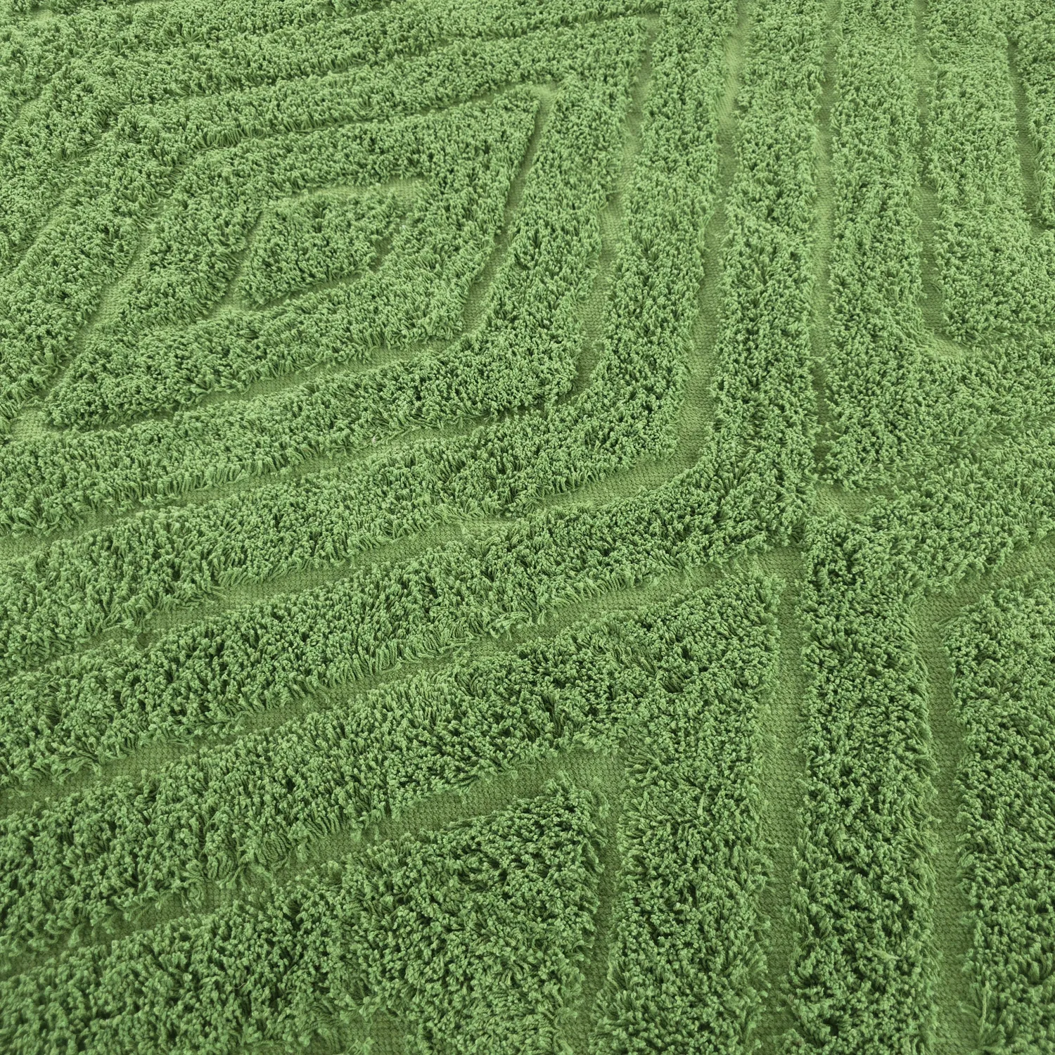 Shaggy szőnyeg - Amberley Natural Cotton Shaggy (zöld)