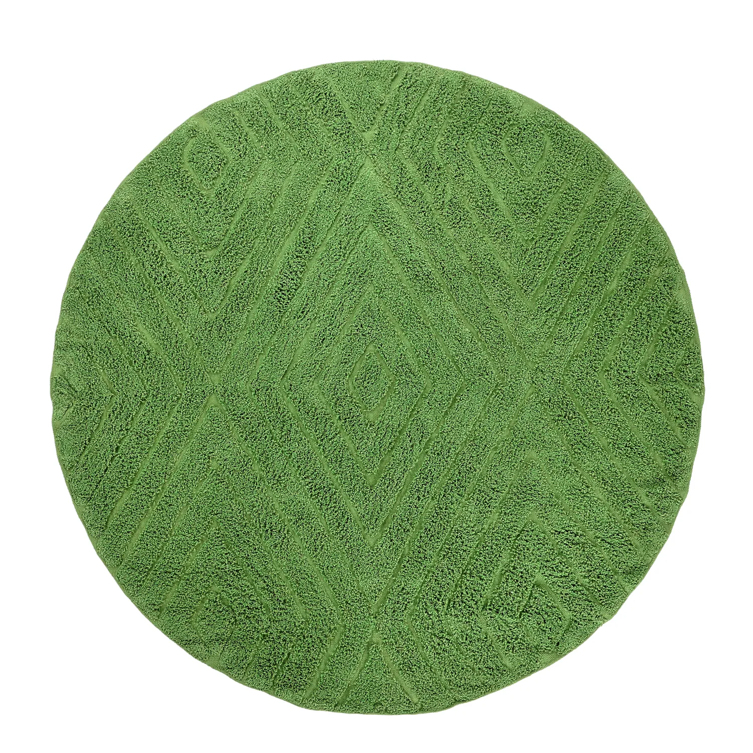 Kerek szőnyeg - Amberley Natural Cotton Shaggy (zöld)