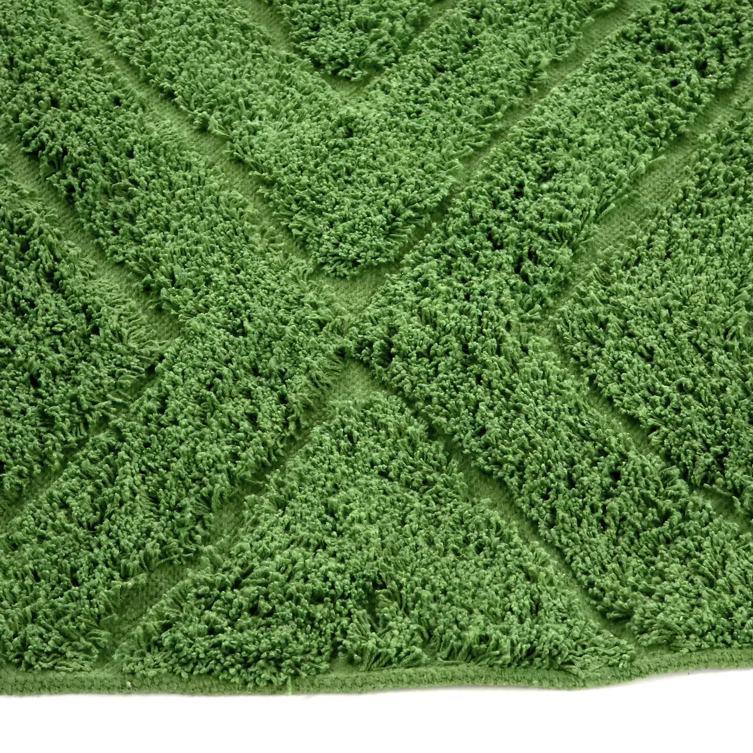 Kerek szőnyeg - Amberley Natural Cotton Shaggy (zöld)