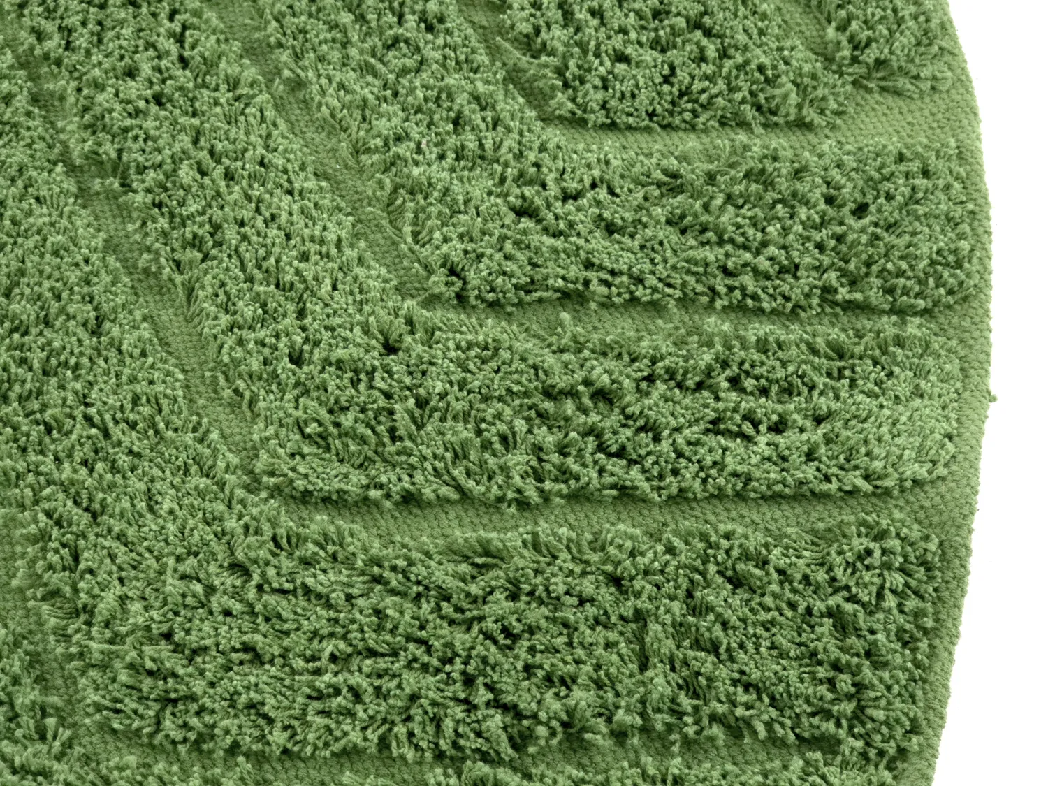 Kerek szőnyeg - Amberley Natural Cotton Shaggy (zöld)