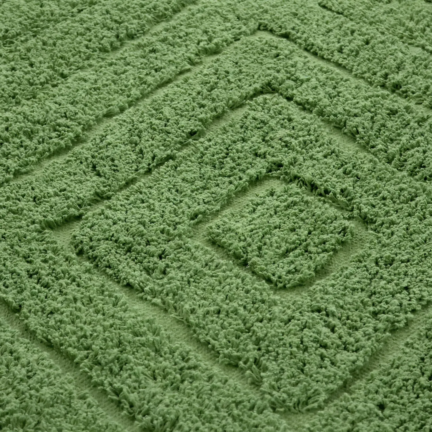 Kerek szőnyeg - Amberley Natural Cotton Shaggy (zöld)