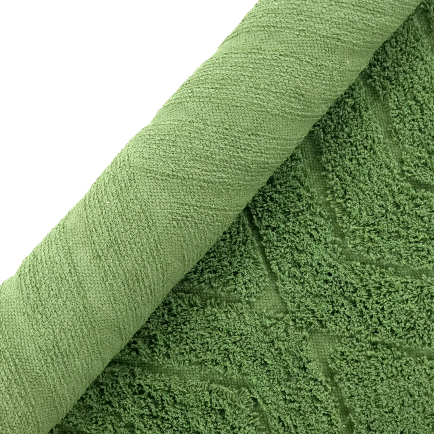 Kerek szőnyeg - Amberley Natural Cotton Shaggy (zöld)