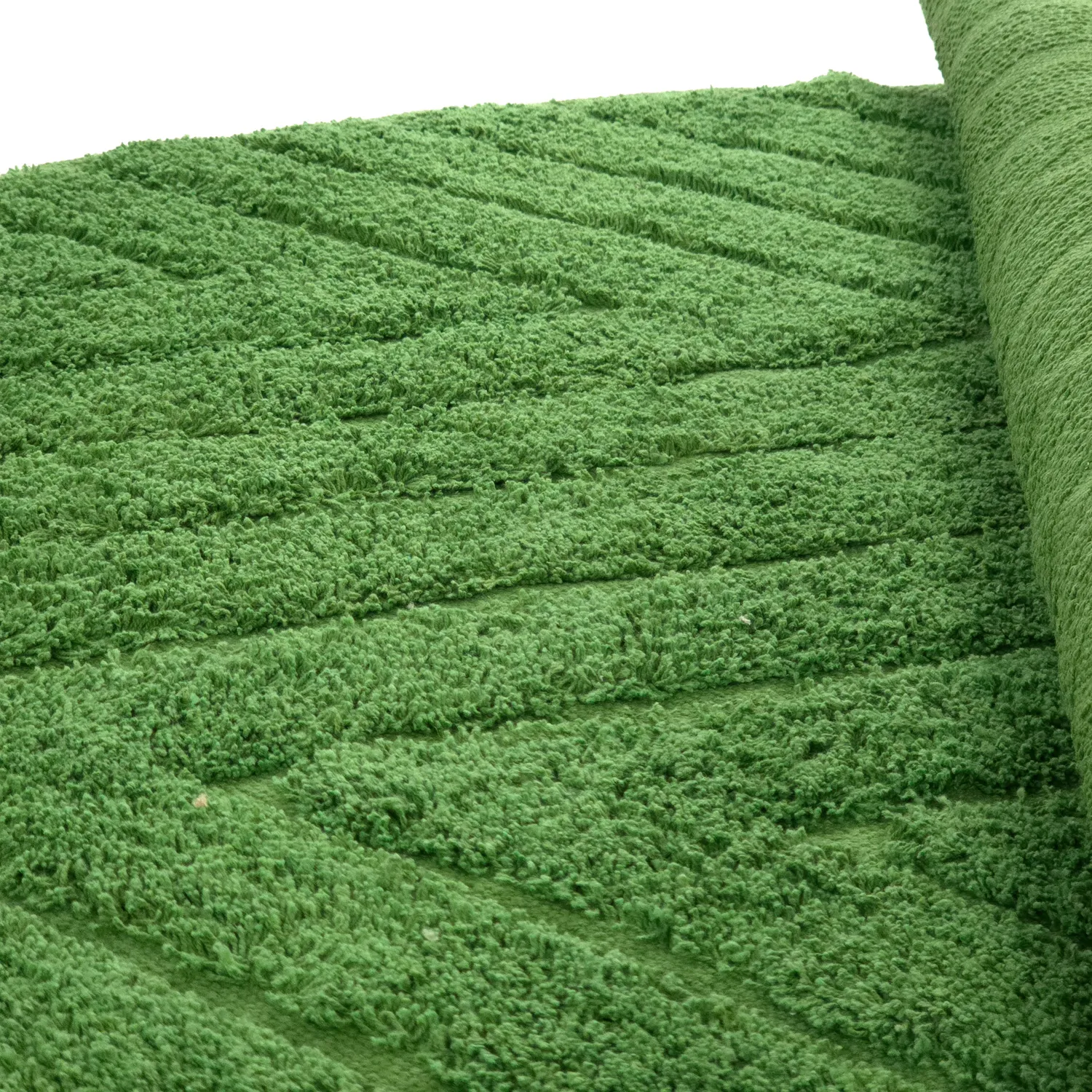 Kerek szőnyeg - Amberley Natural Cotton Shaggy (zöld)