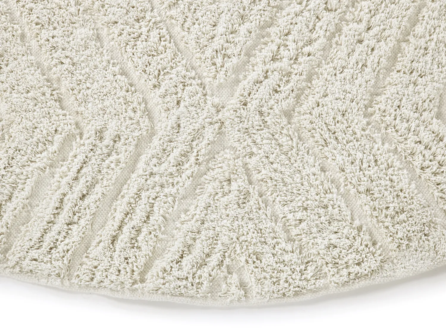 Kerek szőnyeg - Amberley Natural Cotton Shaggy (piszkosfehér)