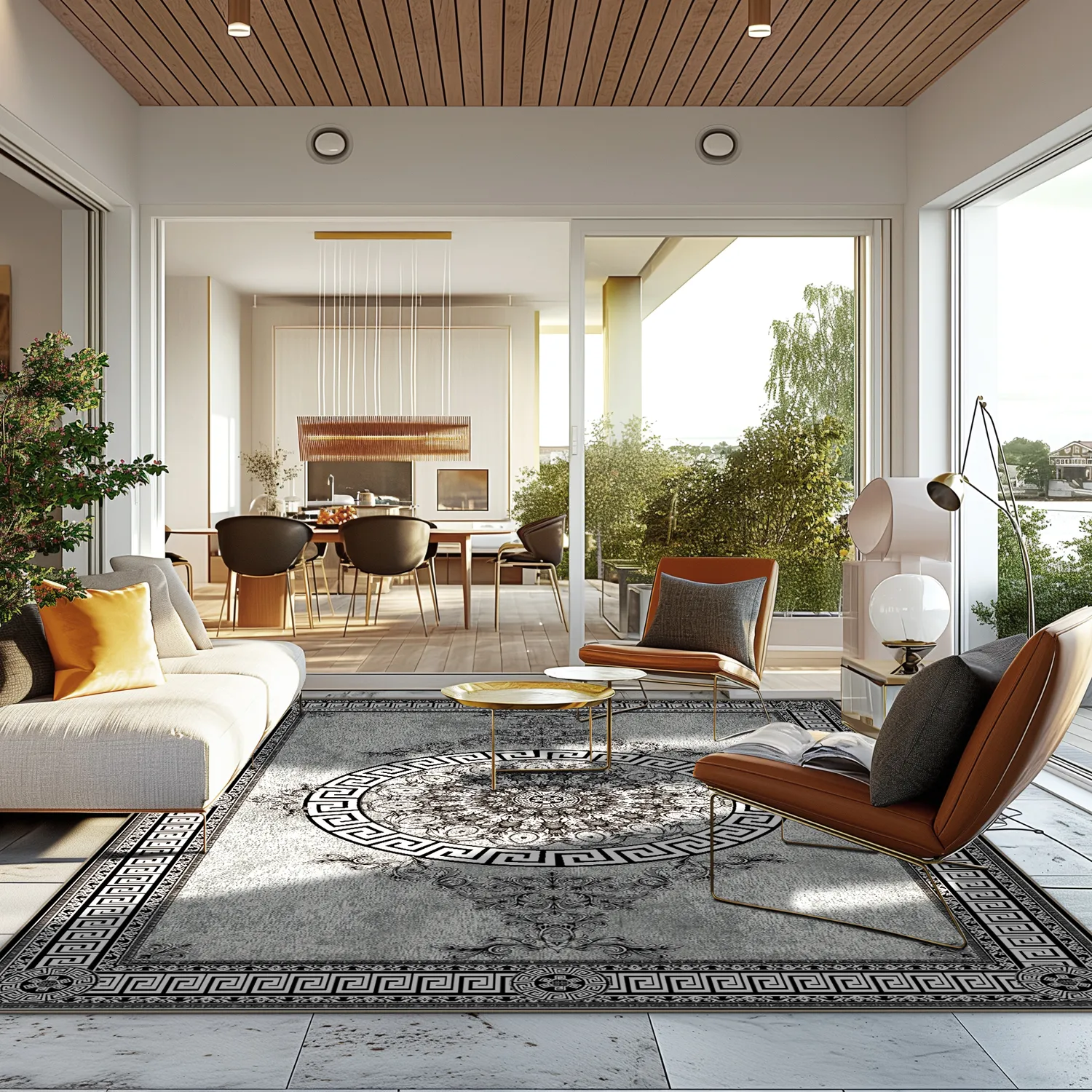 Wilton szőnyeg - Amer (fekete/fehér)