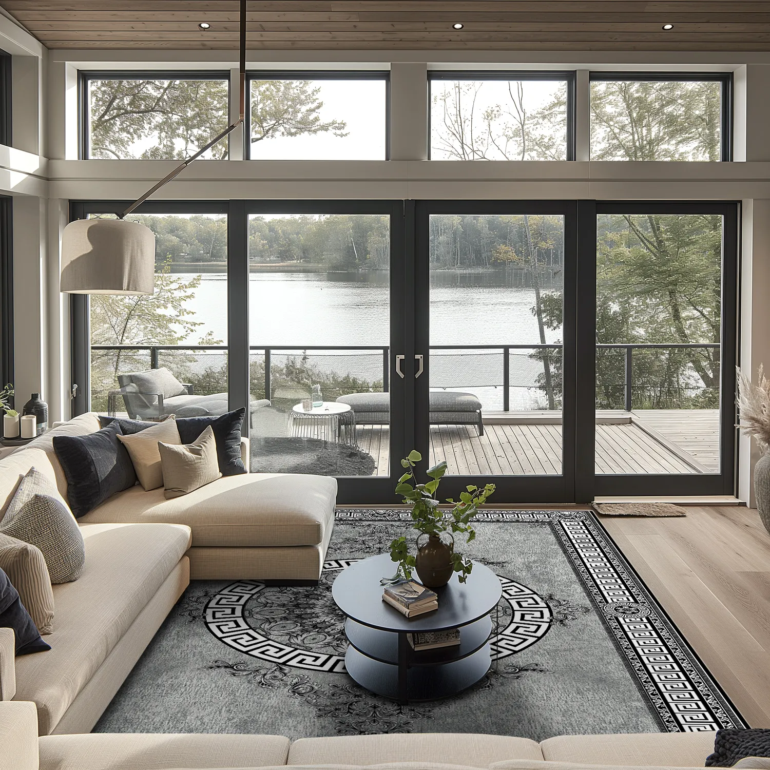 Wilton szőnyeg - Amer (fekete/fehér)