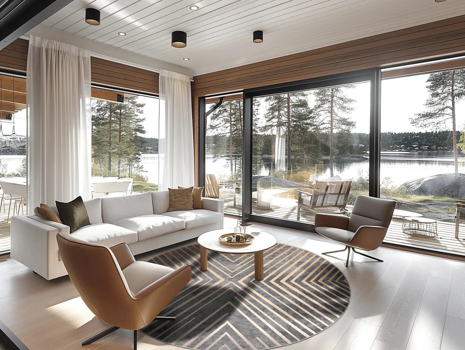 Kerek szőnyeg - Amorgos (cloud)