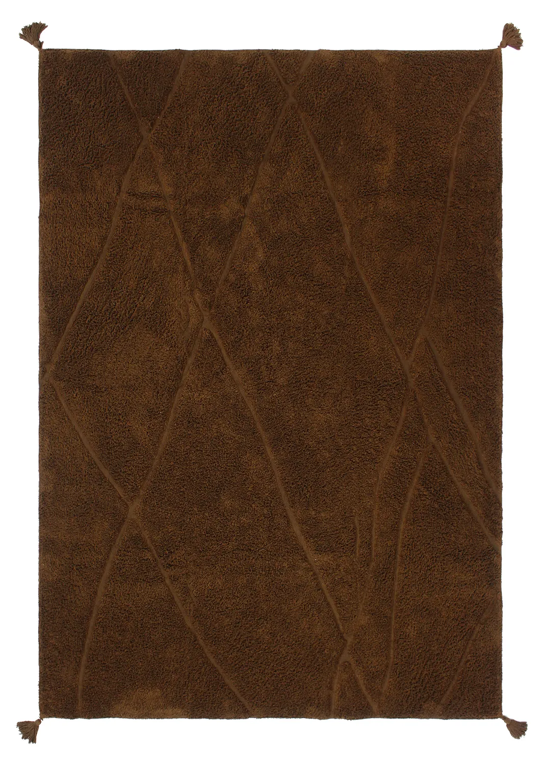 Shaggy szőnyeg - Andrea Natural Cotton Shaggy (barna)