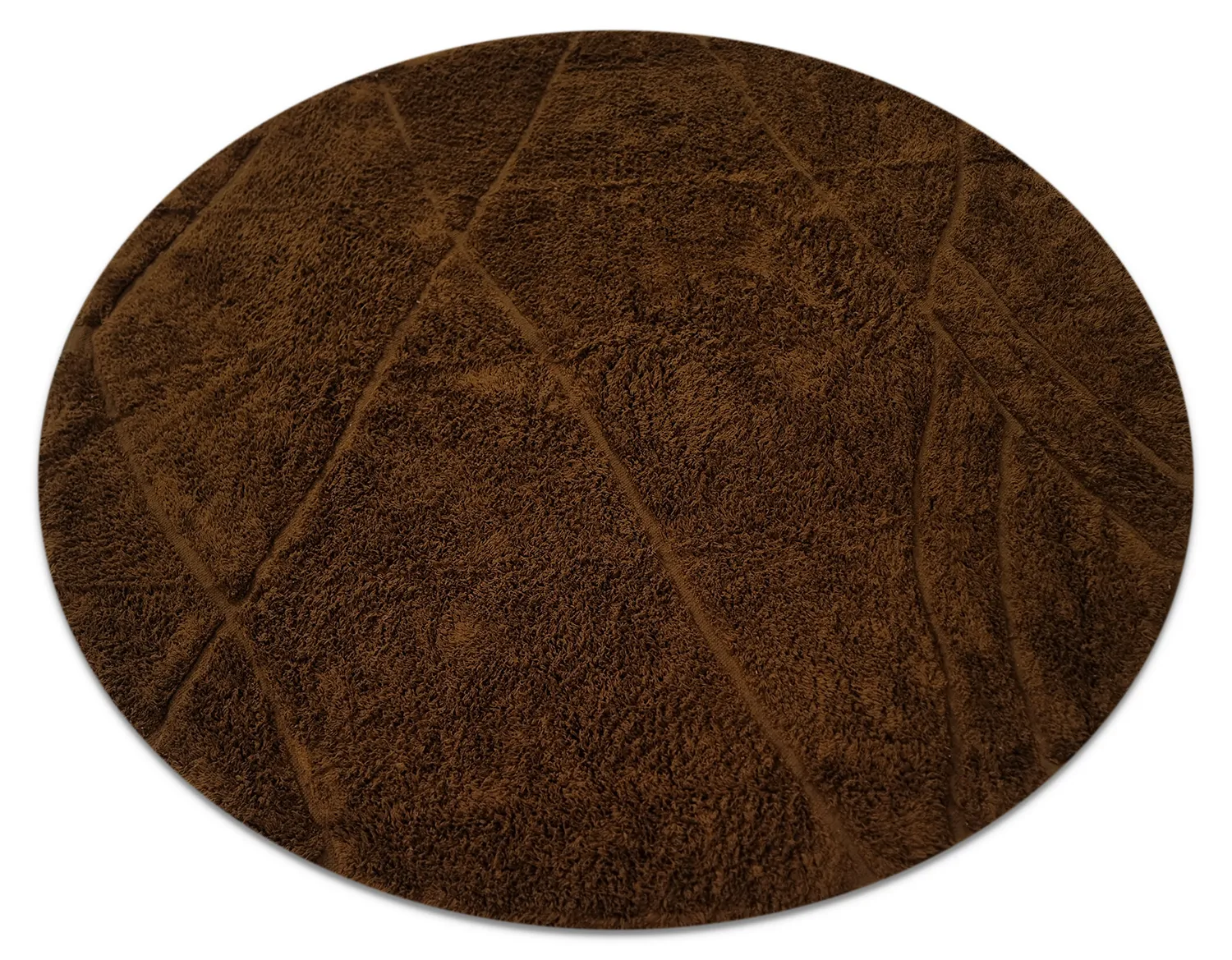 Kerek szőnyeg - Andrea Natural Cotton Shaggy (barna)