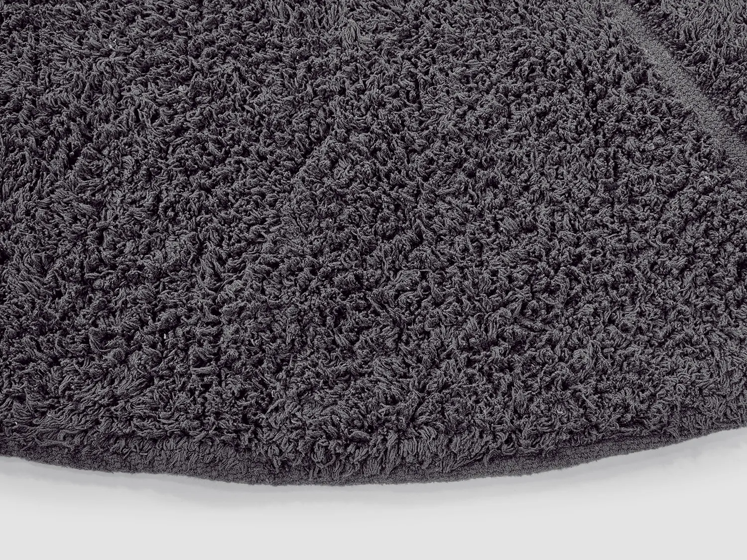 Kerek szőnyeg - Andrea Natural Cotton Shaggy (fekete)