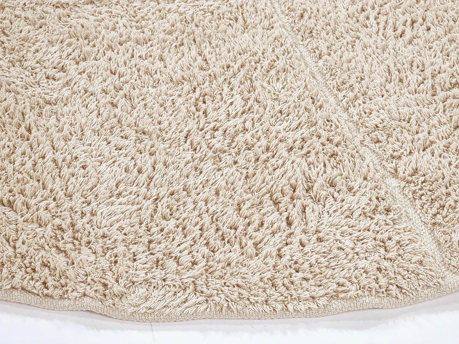 Kerek szőnyeg - Andrea Natural Cotton Shaggy (bézs)