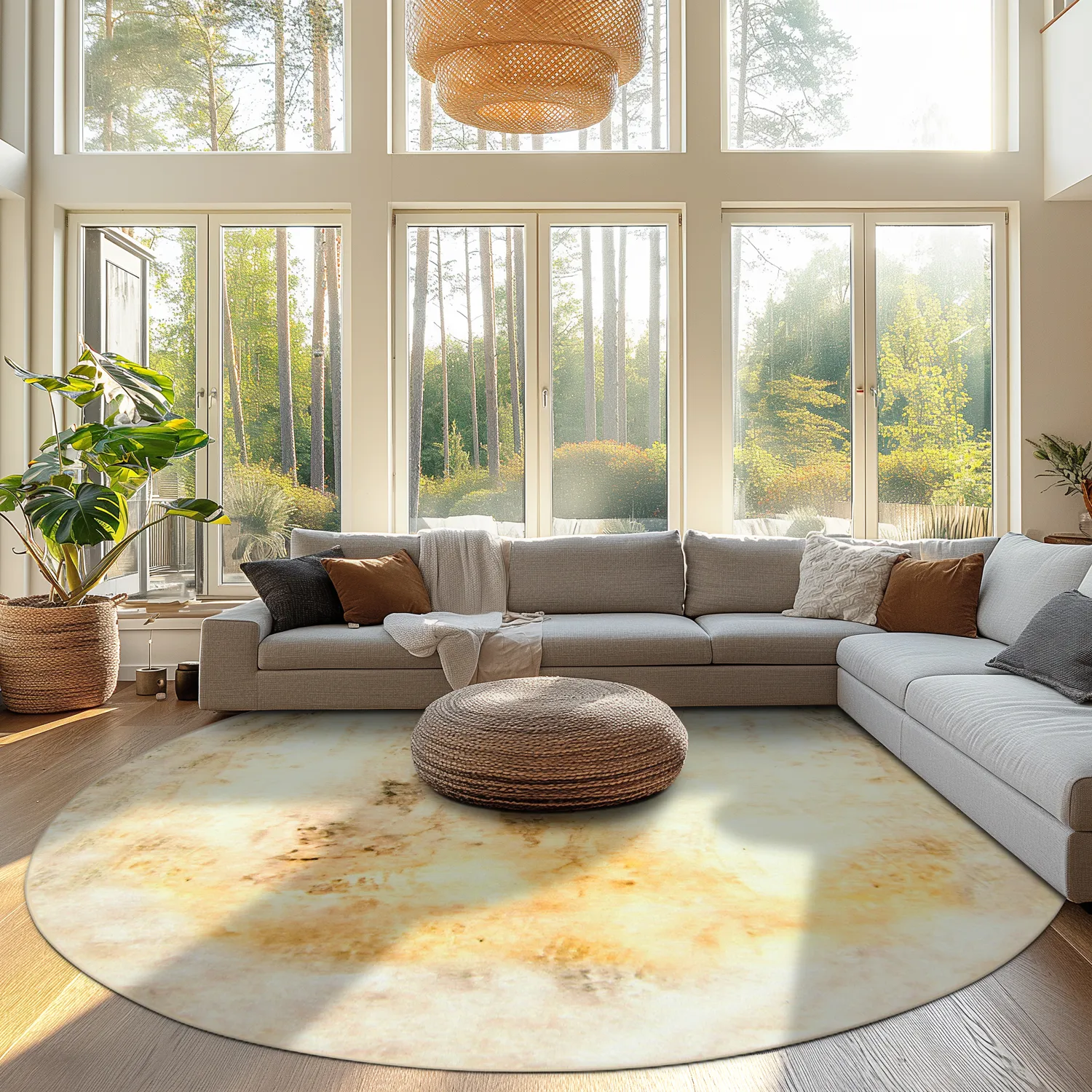 Kerek szőnyeg - Aneto (bezs)