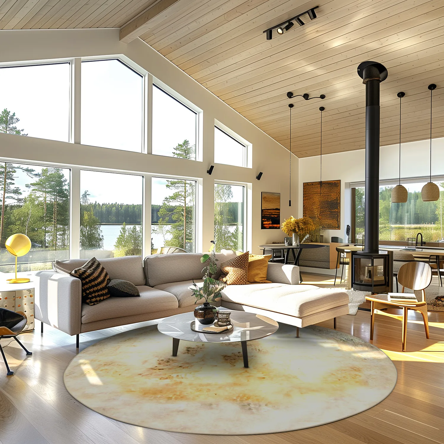 Kerek szőnyeg - Aneto (bezs)