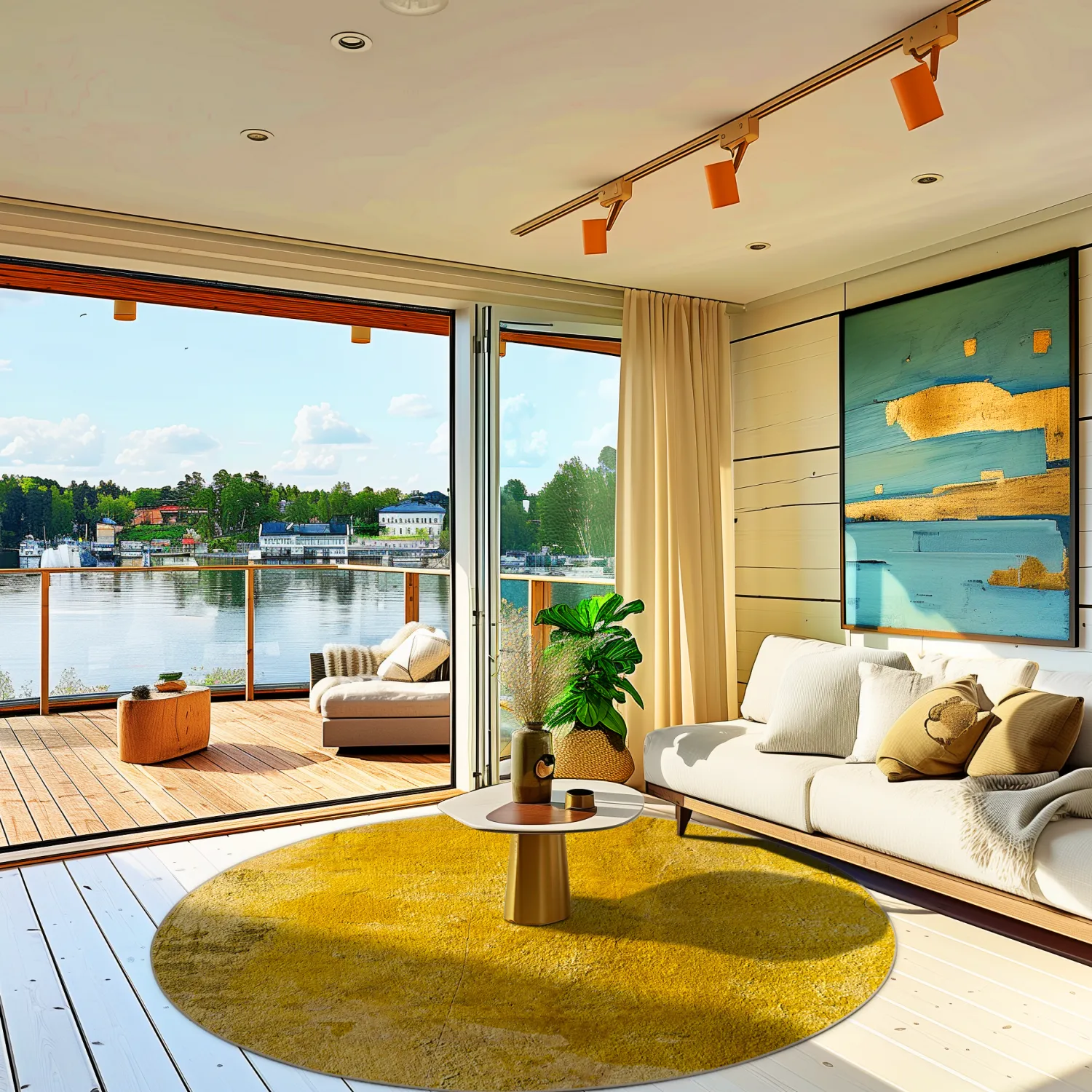 Kerek szőnyeg - Arbus (arany)