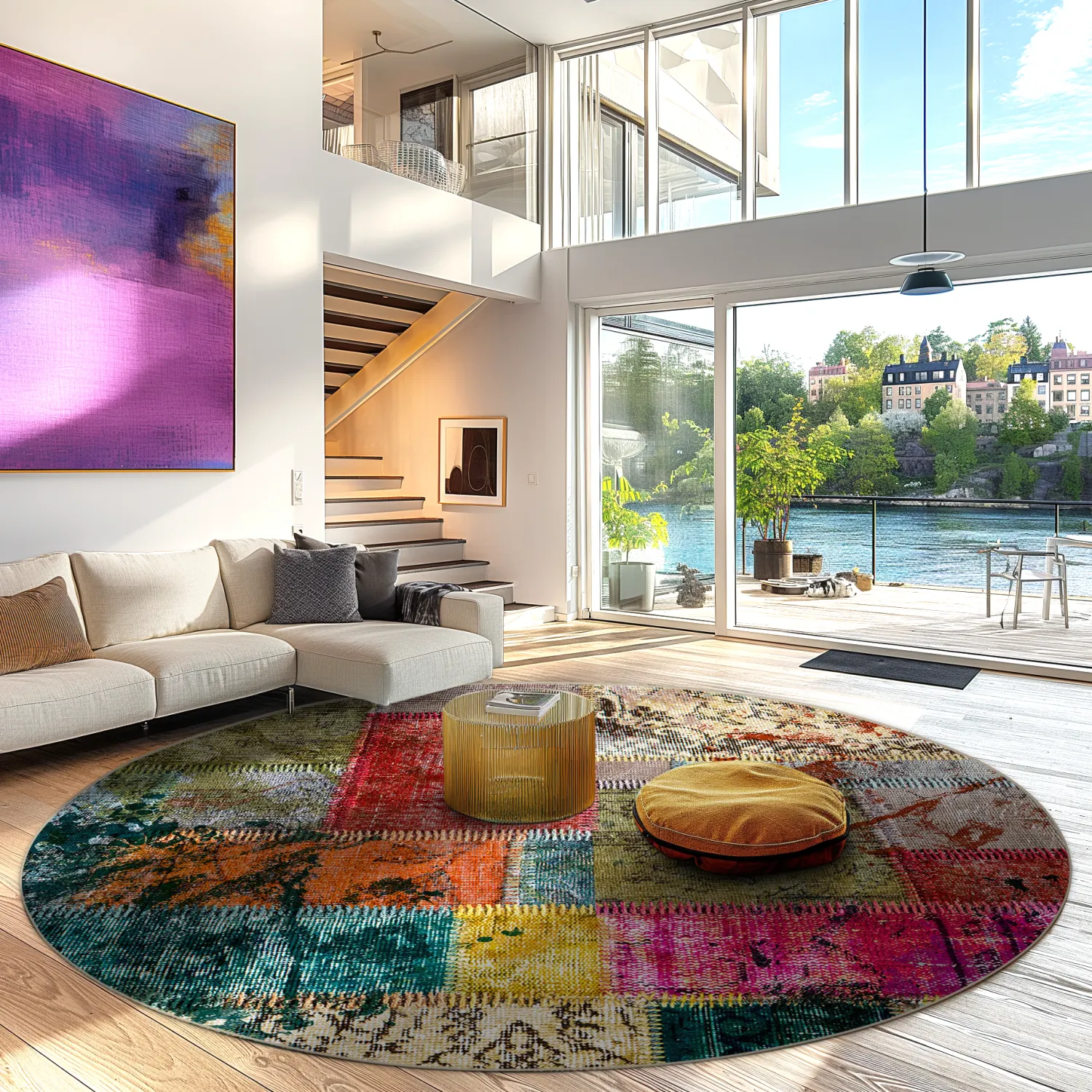 Kerek szőnyeg - Ariana (többszínű)