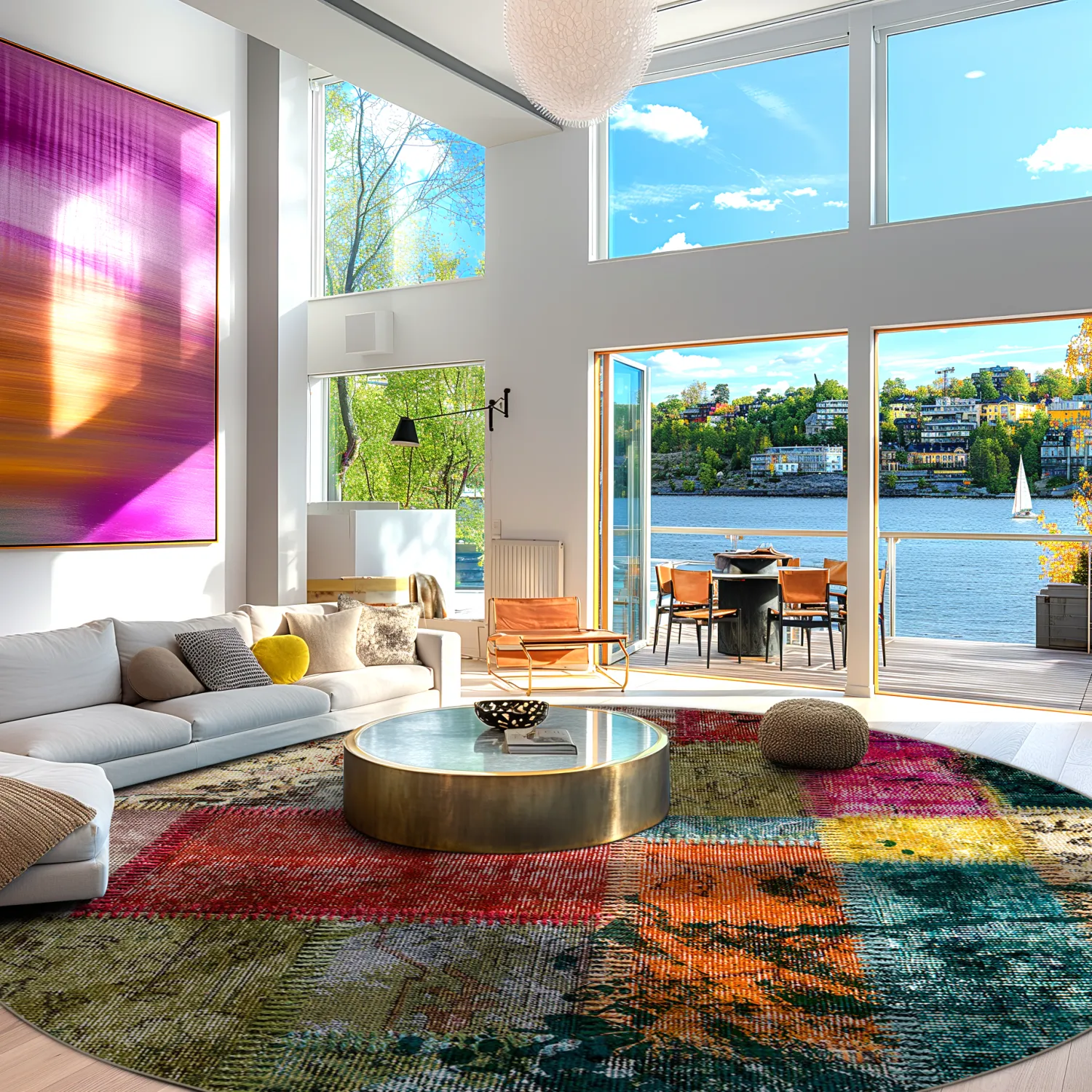 Kerek szőnyeg - Ariana (többszínű)