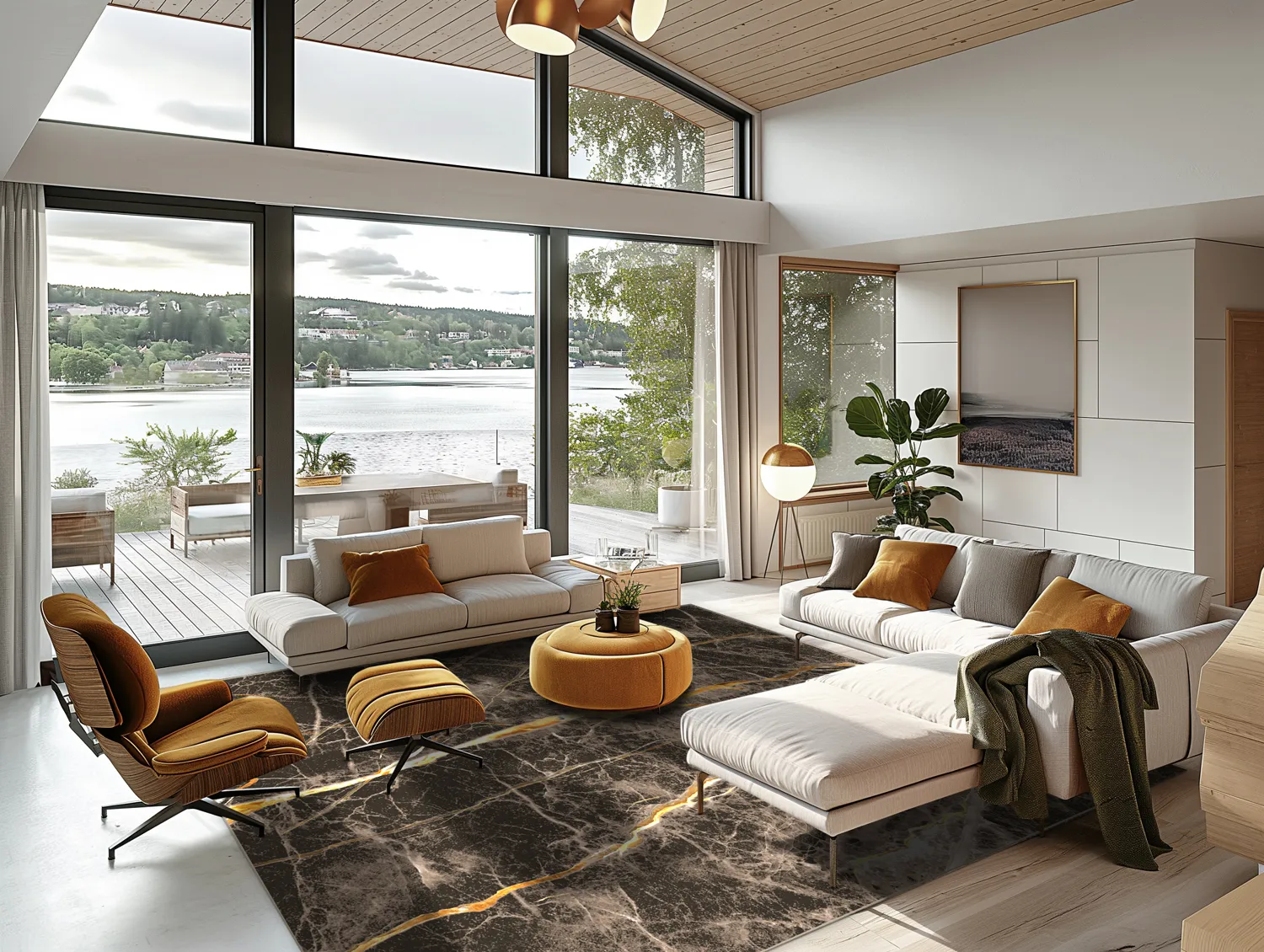 Wilton szőnyeg - Aris (fekete/arany)