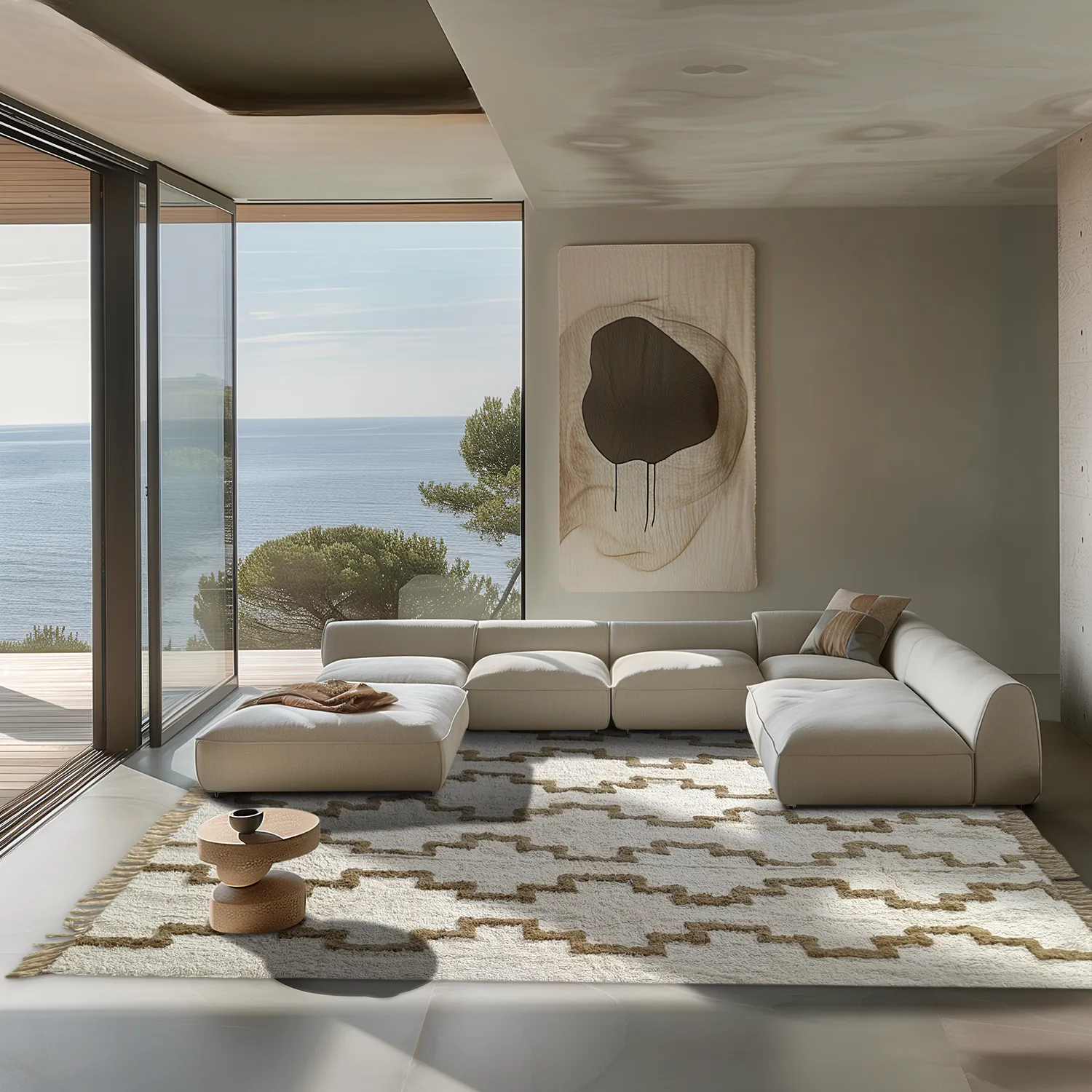 Shaggy szőnyeg - Arlon Natural Cotton Shaggy (bézs)