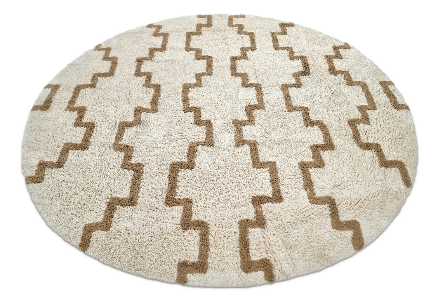 Kerek szőnyeg - Arlon Natural Cotton Shaggy (bézs)