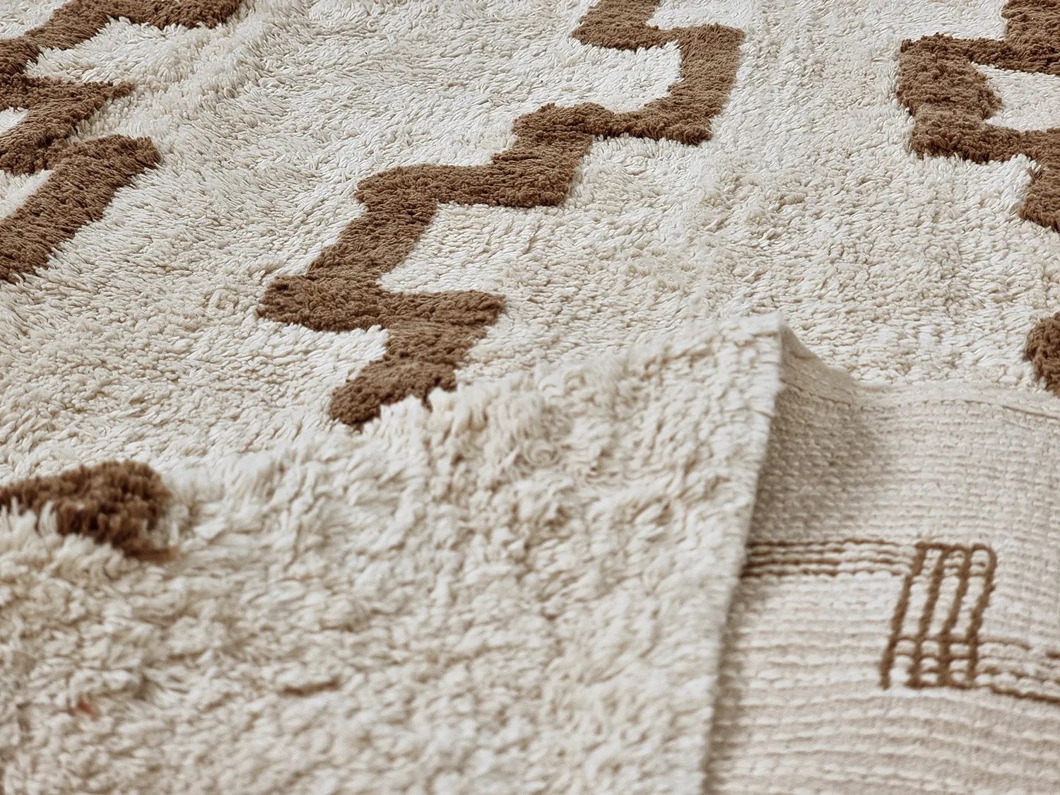 Kerek szőnyeg - Arlon Natural Cotton Shaggy (bézs)