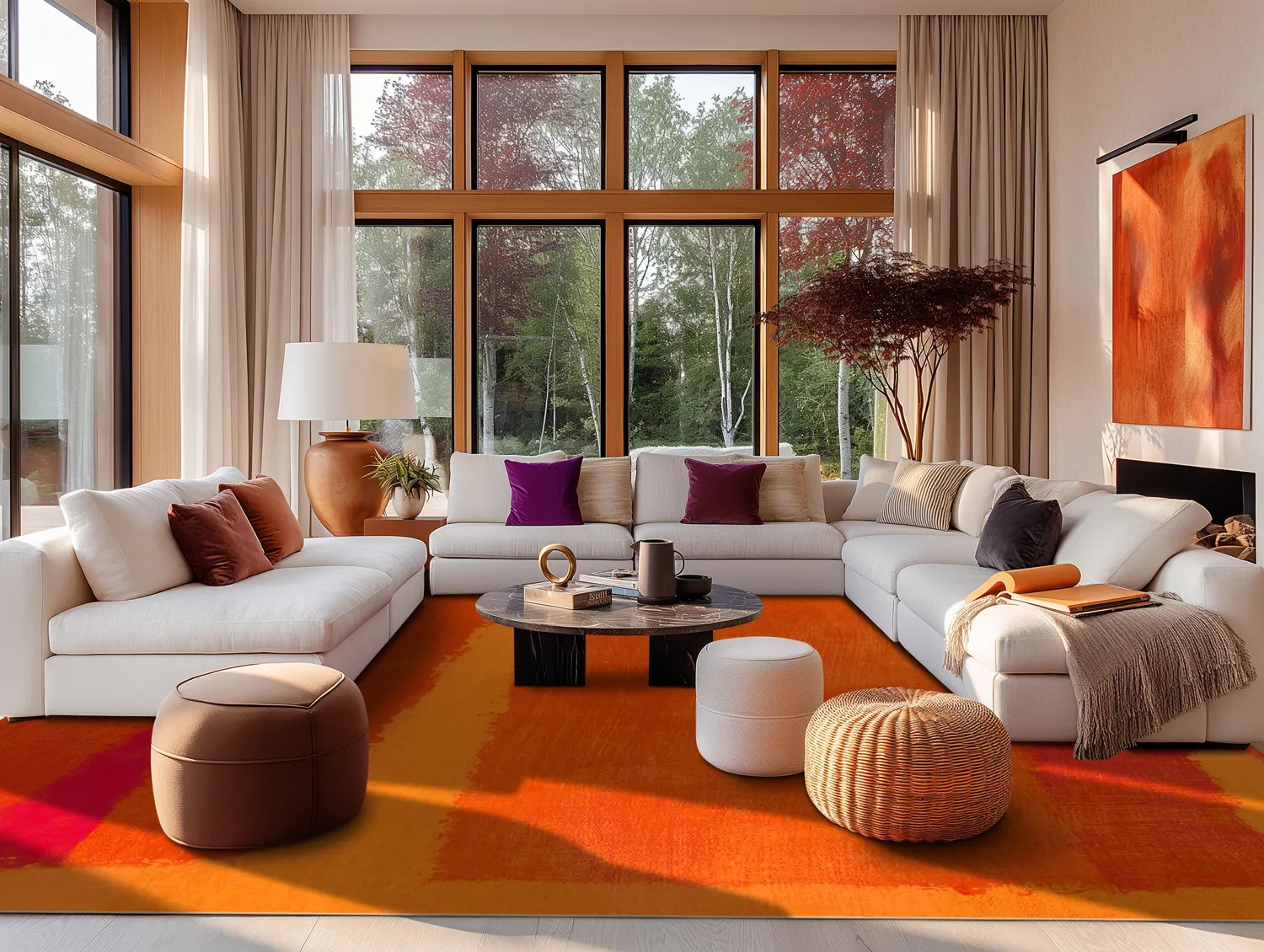 Wilton szőnyeg - Asti (narancssárga)