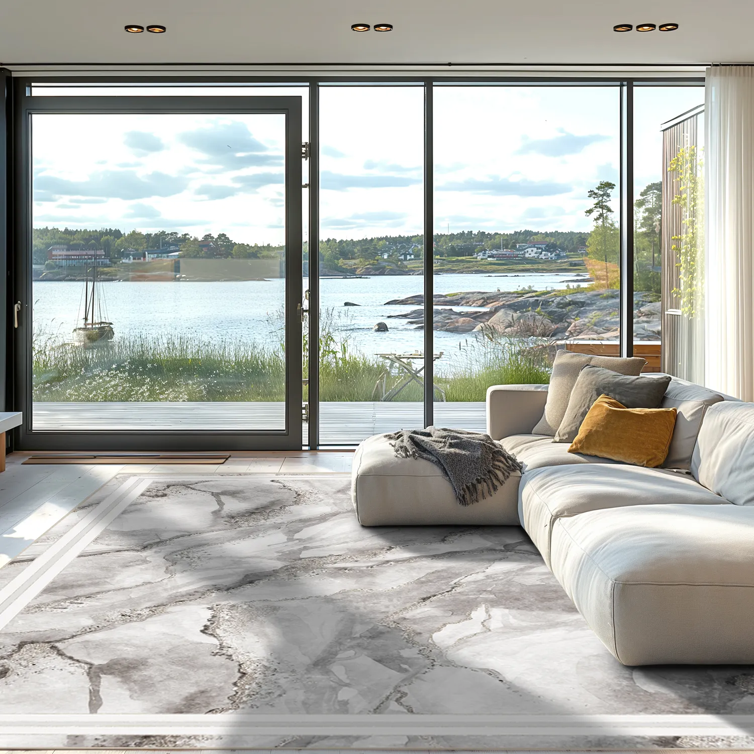 Wilton szőnyeg - Attika (szürke/fehér)