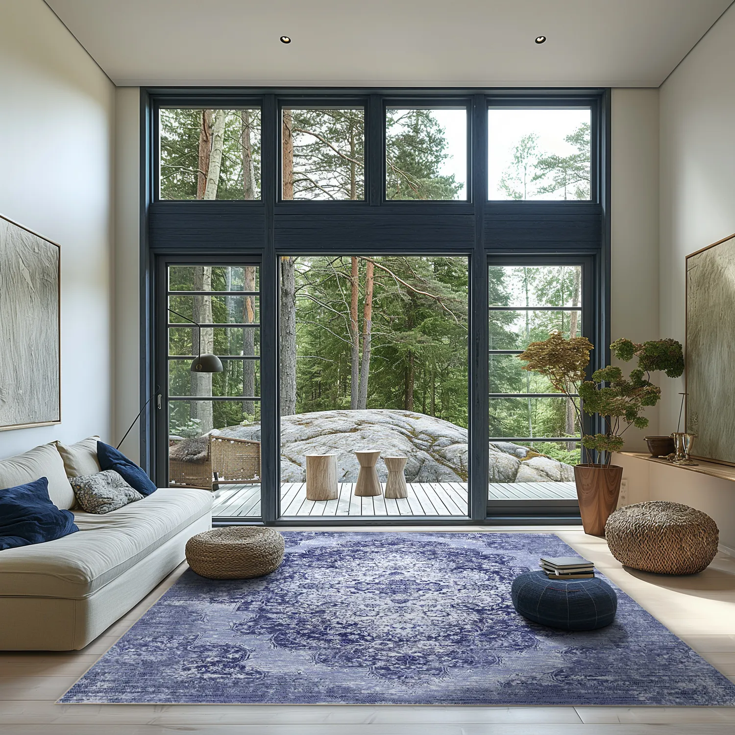 Wilton szőnyeg - Badem (kék)