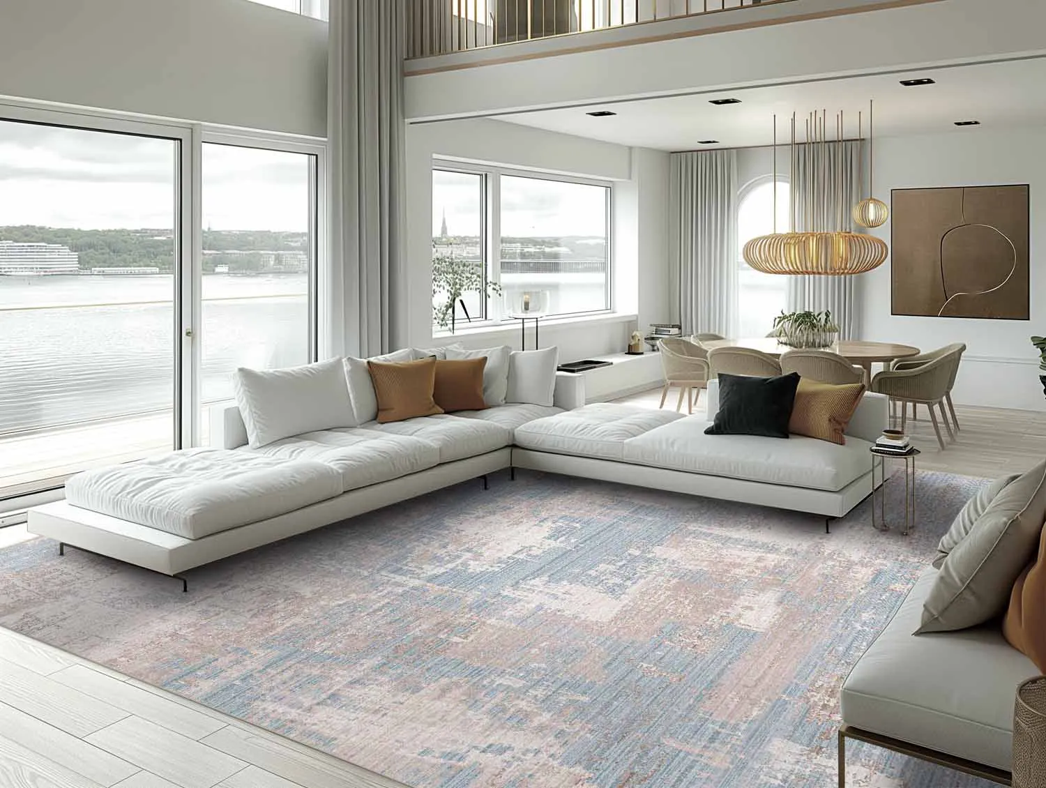 Wilton szőnyeg - Bardia (kék/szürke)