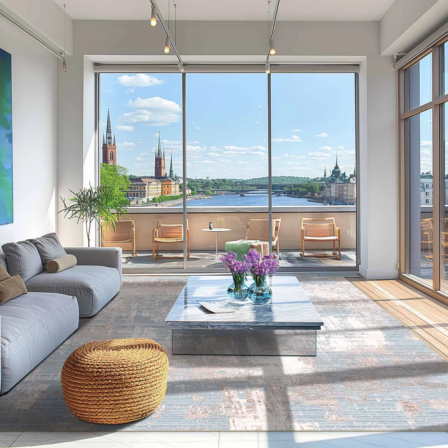 Wilton szőnyeg - Bardia (kék/szürke)