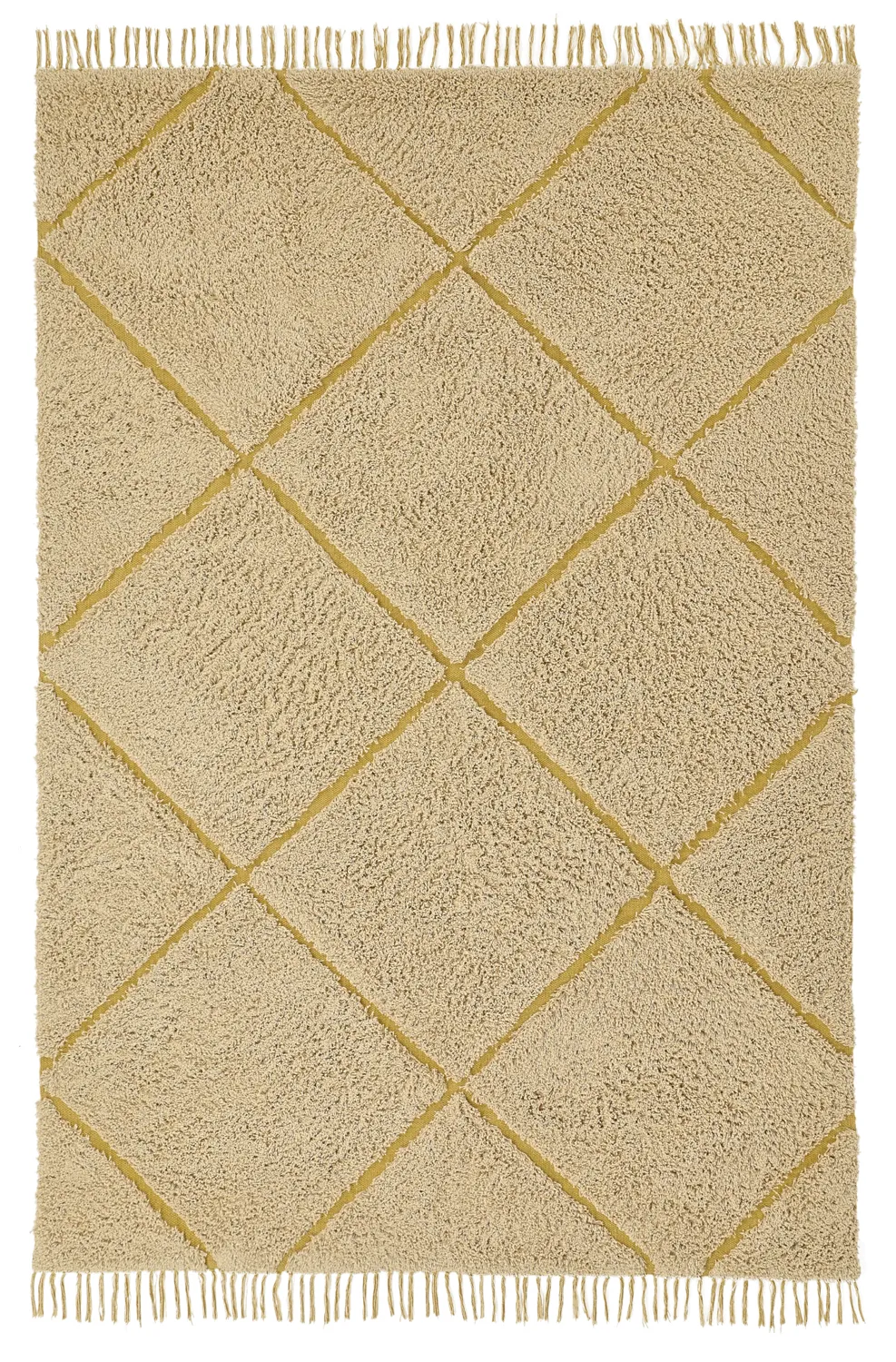 Shaggy szőnyeg - Bellevue Natural Cotton Shaggy (bézs/barna)