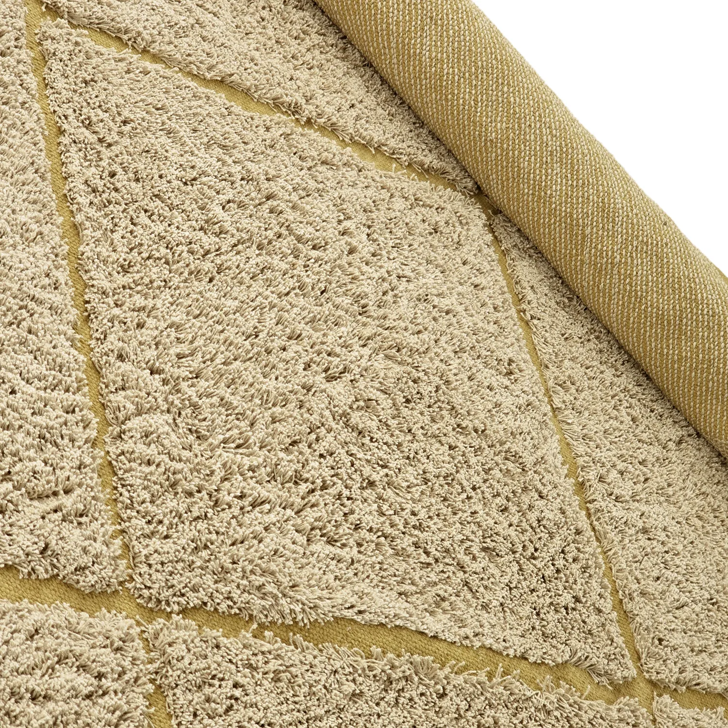 Shaggy szőnyeg - Bellevue Natural Cotton Shaggy (bézs/barna)