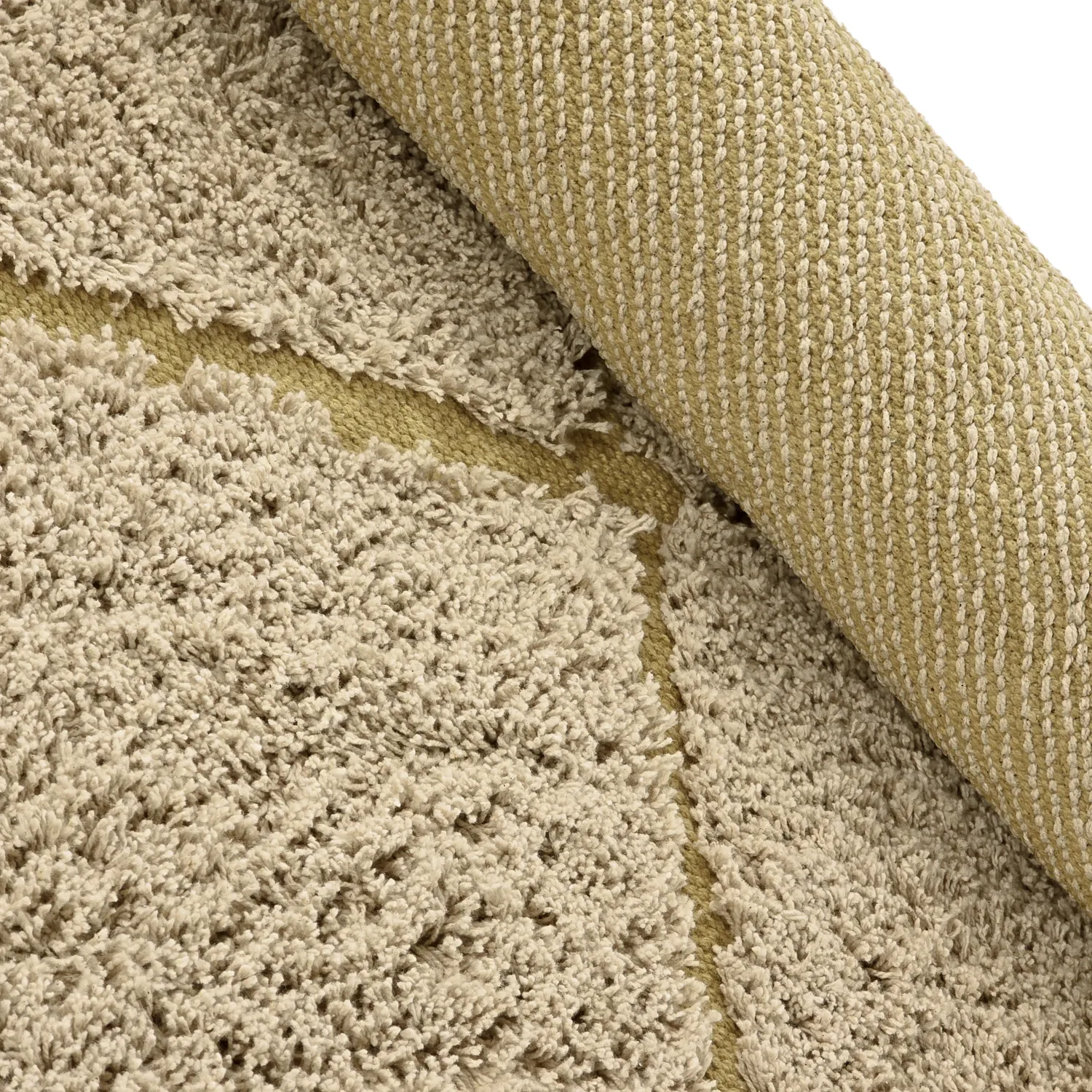 Kerek szőnyeg - Bellevue Natural Cotton Shaggy (bézs/barna)