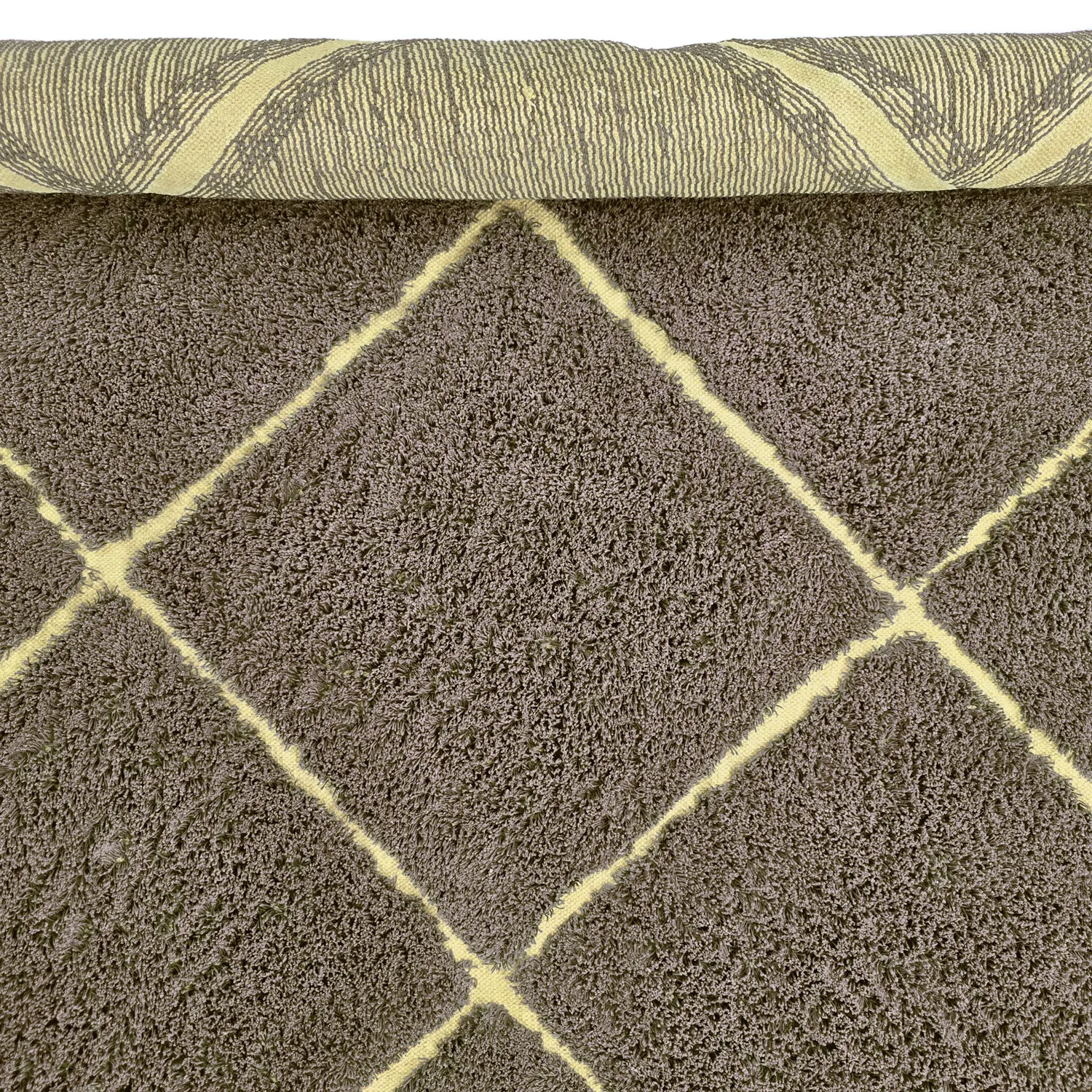 Shaggy szőnyeg - Bellevue Natural Cotton Shaggy (barna/sárga)