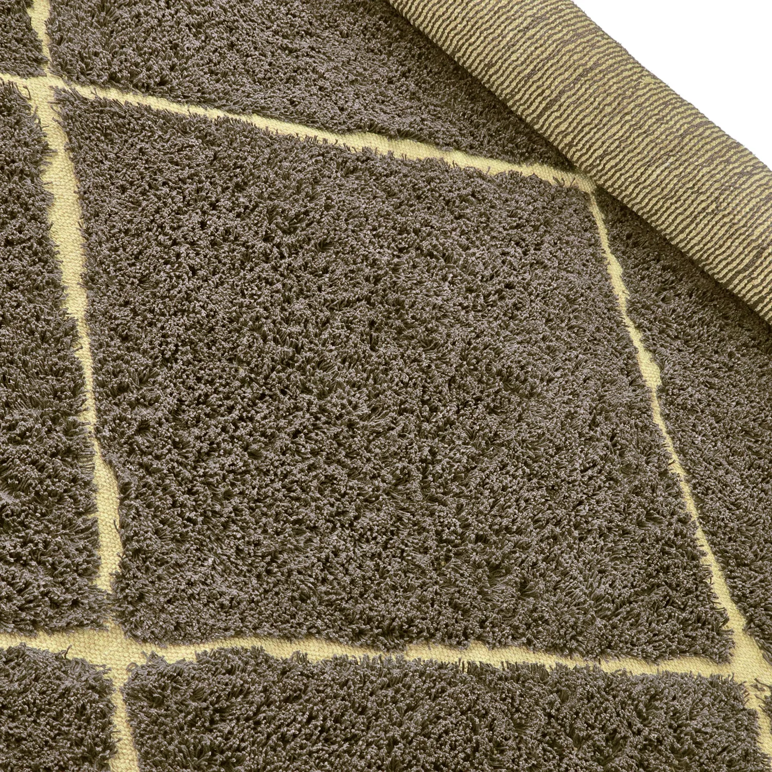 Shaggy szőnyeg - Bellevue Natural Cotton Shaggy (barna/sárga)