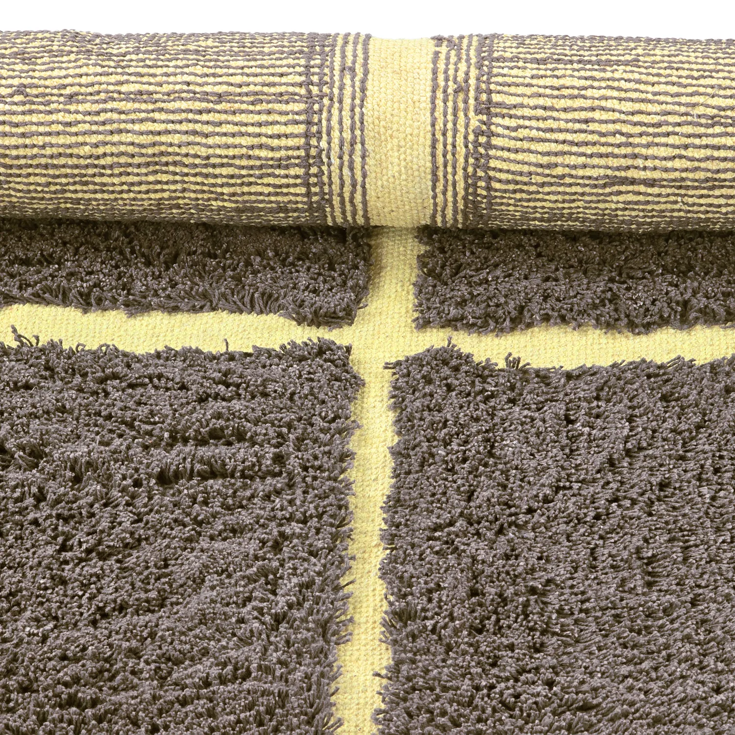 Kerek szőnyeg - Bellevue Natural Cotton Shaggy (barna/sárga)